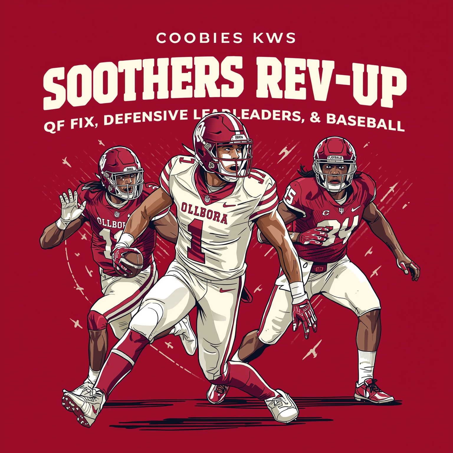 Sooners Rev Up: QB Fix, Defensive Leaders & Baseball - painting of Oklahoma Sooners football, baseball venue