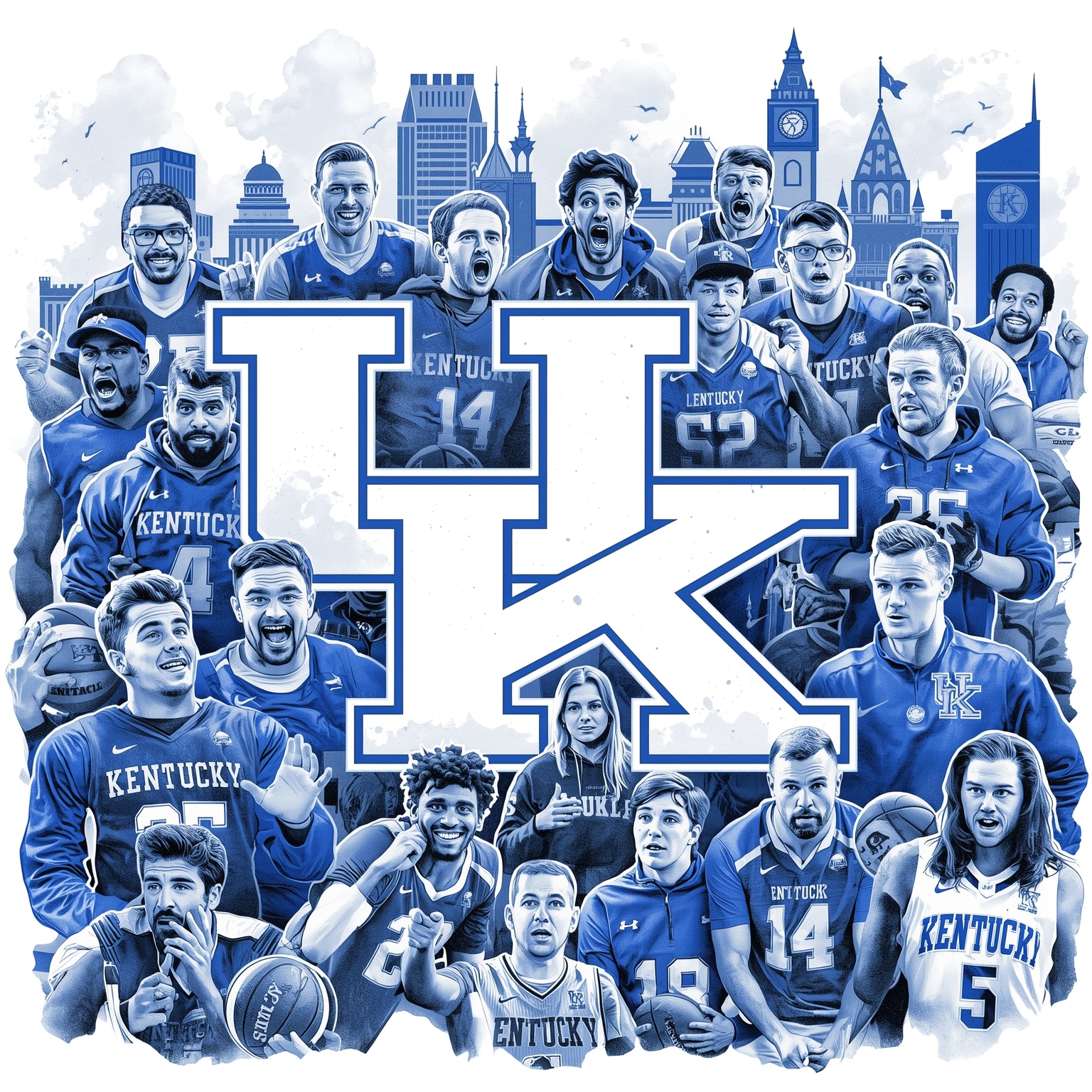 Kentucky Shakeup: Staff Changes, Big Men & Portal Drama - painting of Kentucky Wildcats basketball venue