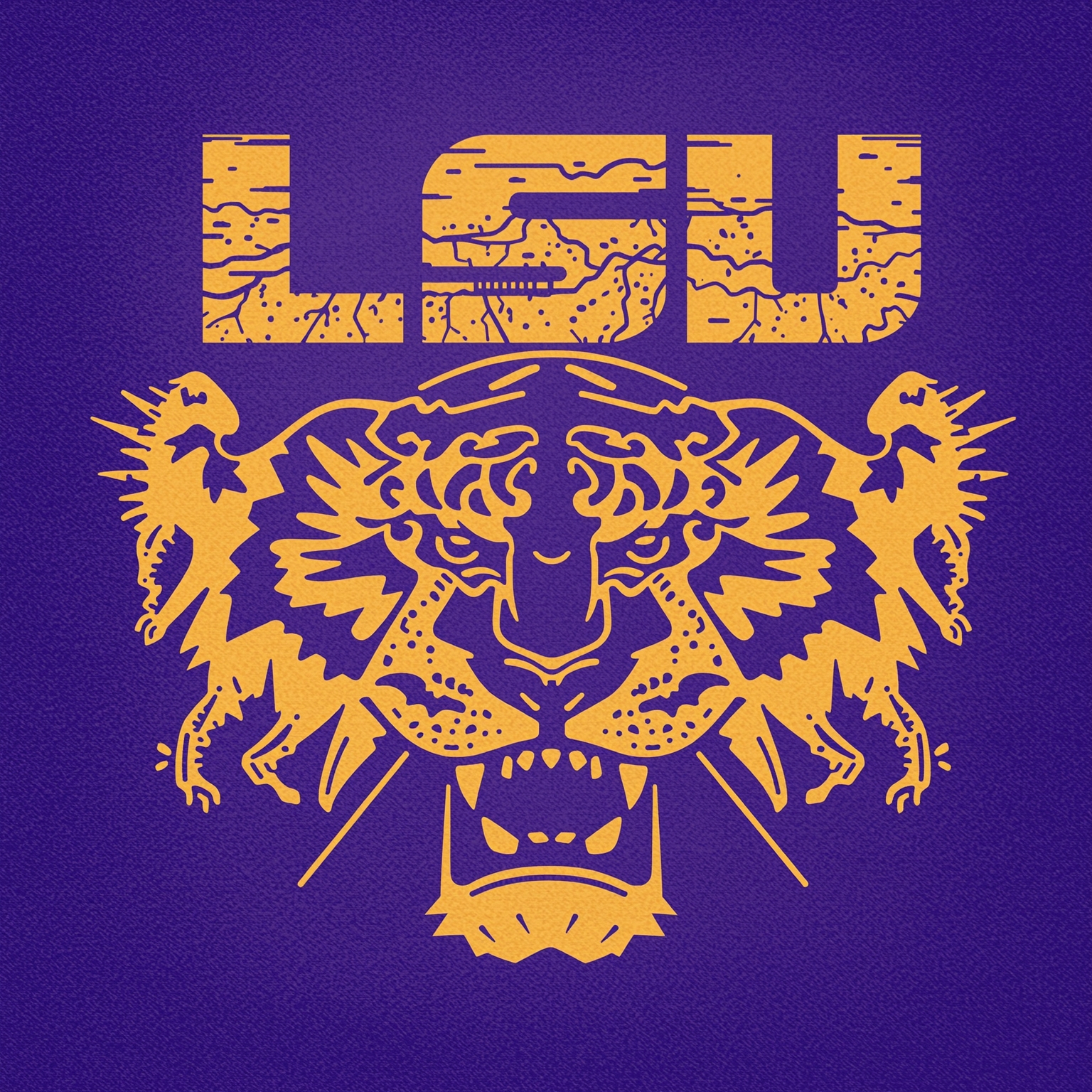 LSU Transfer Frenzy: Recruits, Exits, and Accolades - painting of LSU Tigers football, basketball, baseball venue