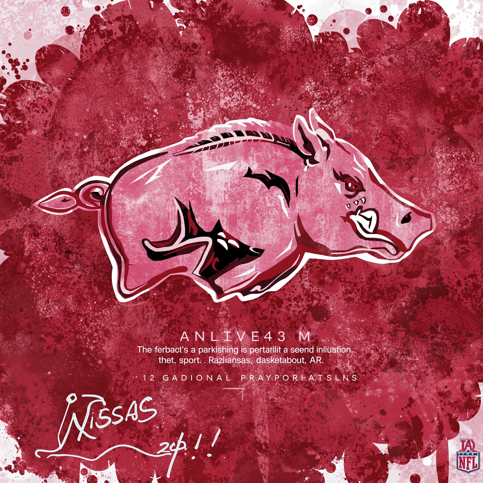 Razorbacks Shake-up: Coaches, Transfers & Fan Freeze - painting of Arkansas Razorbacks football, basketball venue