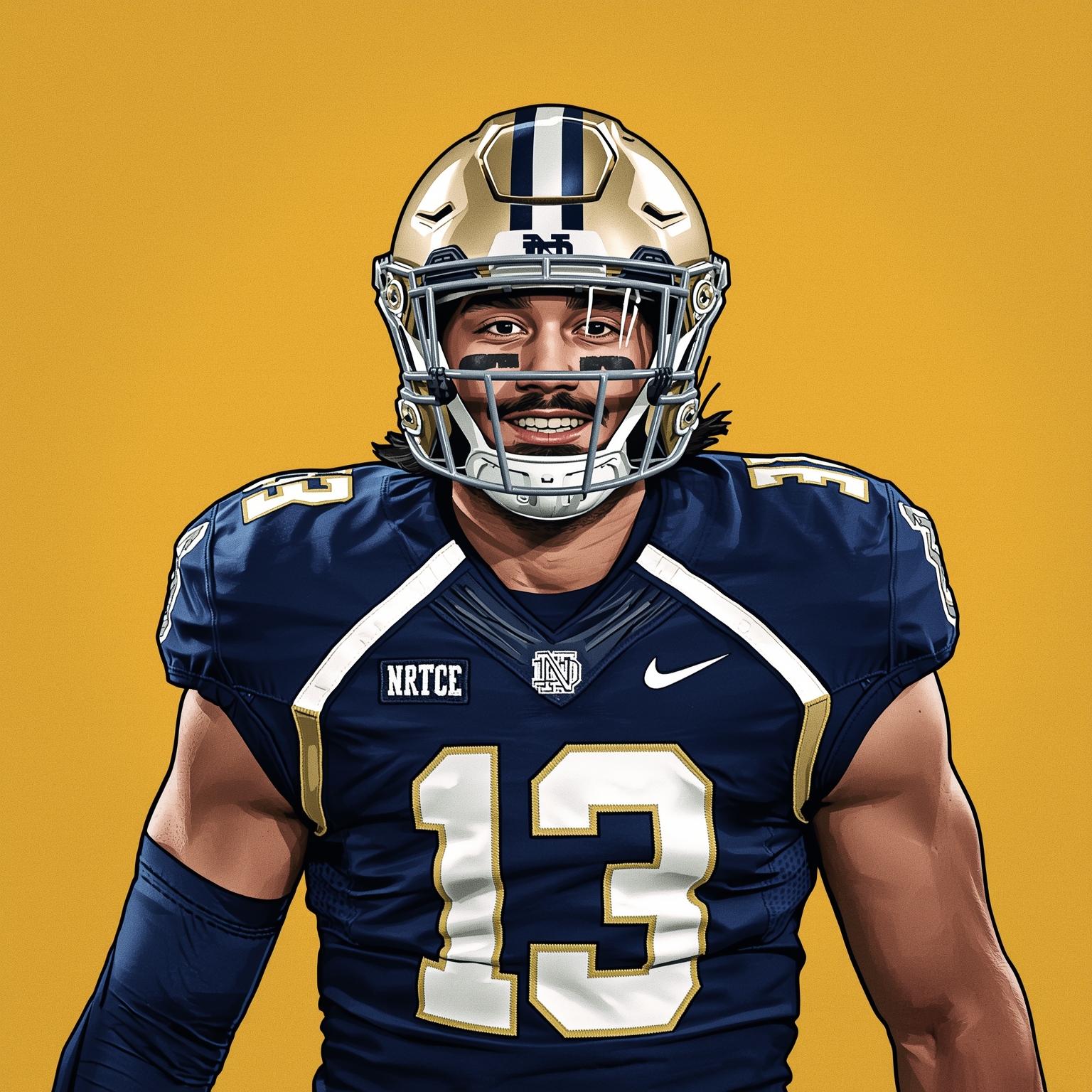 Notre Dame's Hidalgo Returns and Football Sleepers Emerge - painting of Notre Dame Fighting Irish basketball, football venue