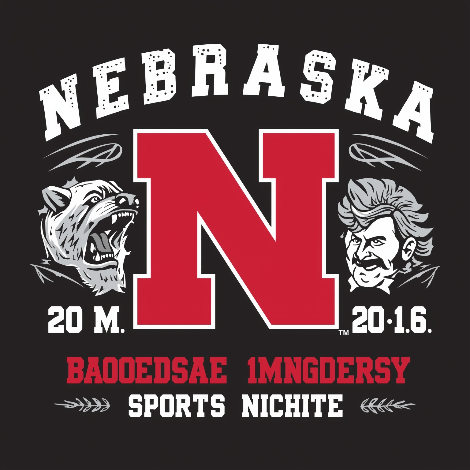 Nebraska Sports Roundup: Baseball, Softball & Transfers - painting of Nebraska Cornhuskers football,basketball,baseball,softball venue