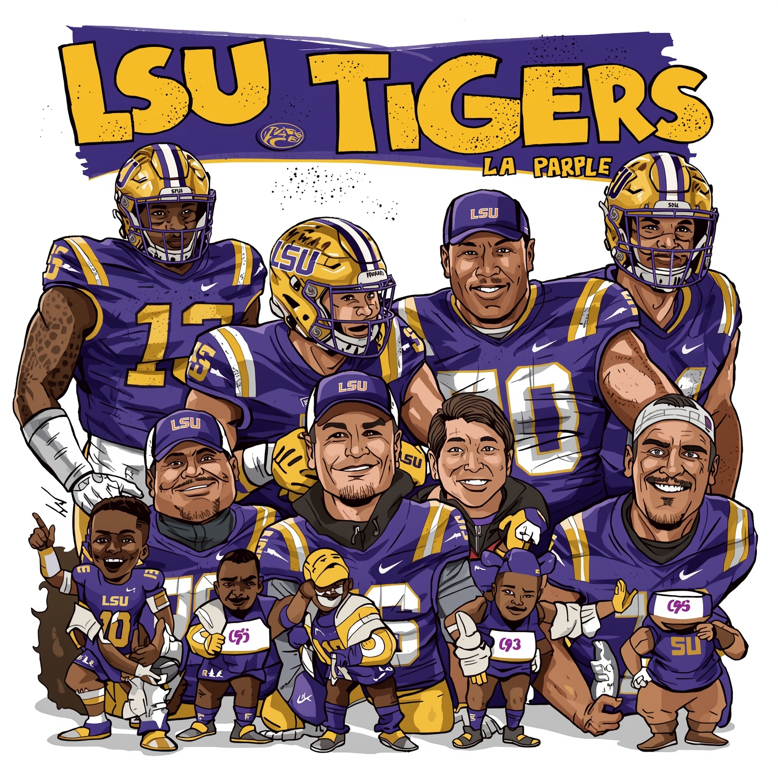LSU Tigers: Transfers, Targets, and Coaching Chatter - painting of LSU Tigers football,basketball venue