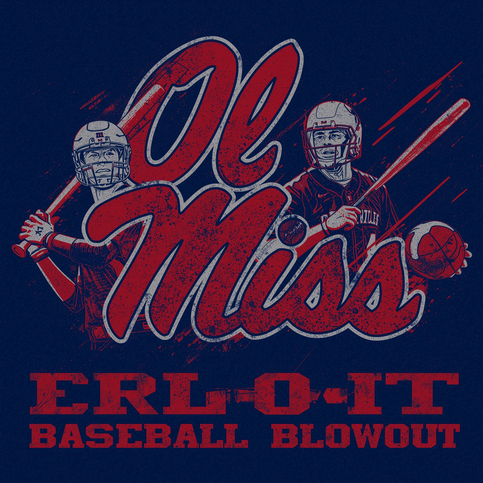 Ole Miss’s Wild Recruiting Spree and Baseball Blowout - painting of Ole Miss Rebels football, baseball, basketball venue