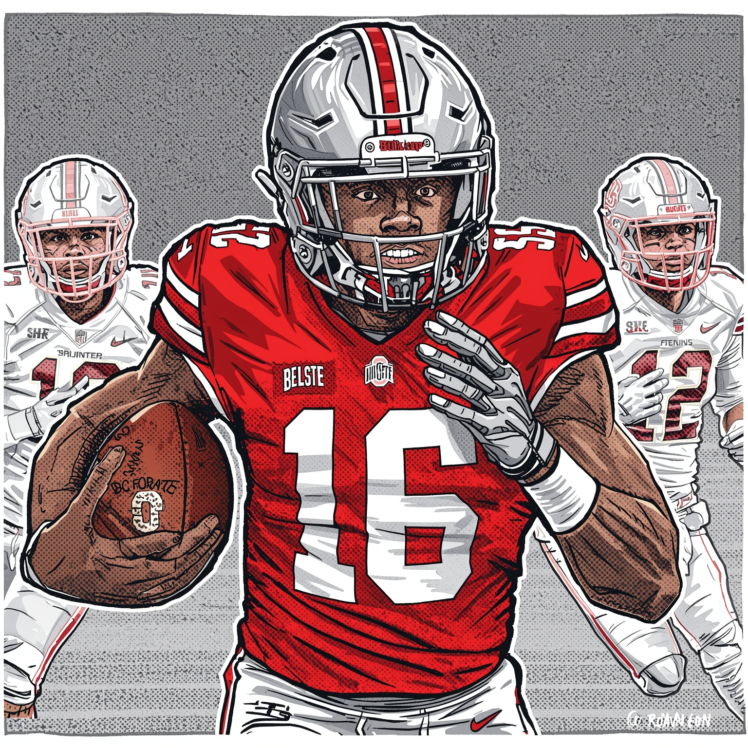 Buckeyes’ NFL Draft Stars and Transfer Spotlight - painting of Ohio State Buckeyes football venue