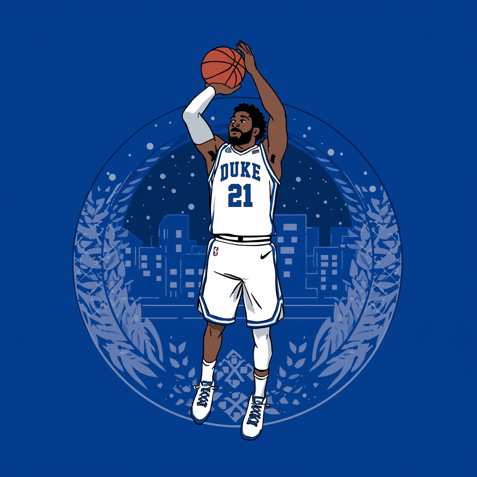 Duke’s Offseason: Boozer Stays, Khamenia Eyes UConn - painting of Duke Blue Devils basketball venue