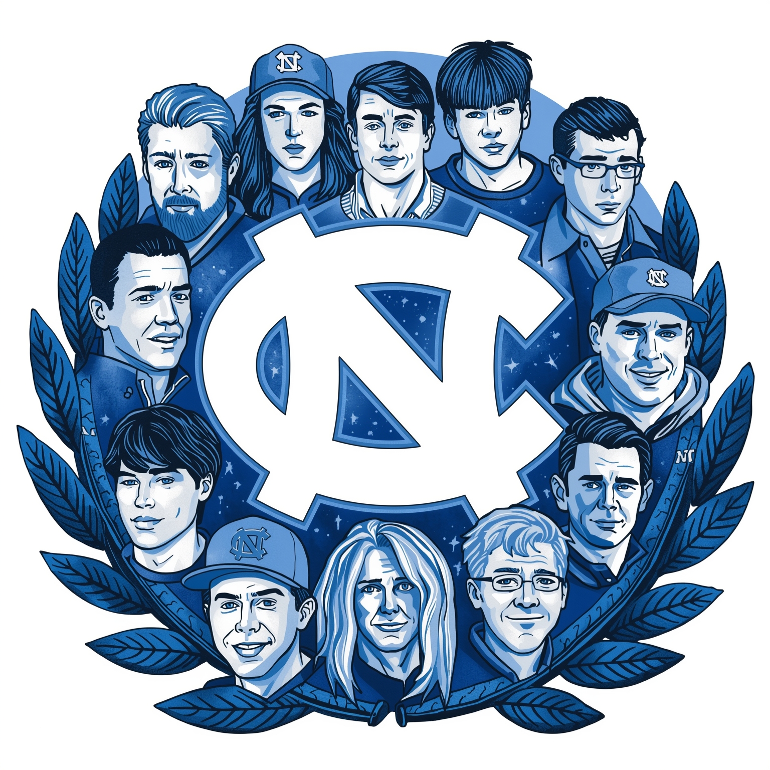 Tar Heels Overhaul: Fresh Faces, Portals, and New Staff - painting of North Carolina Tar Heels football,basketball venue