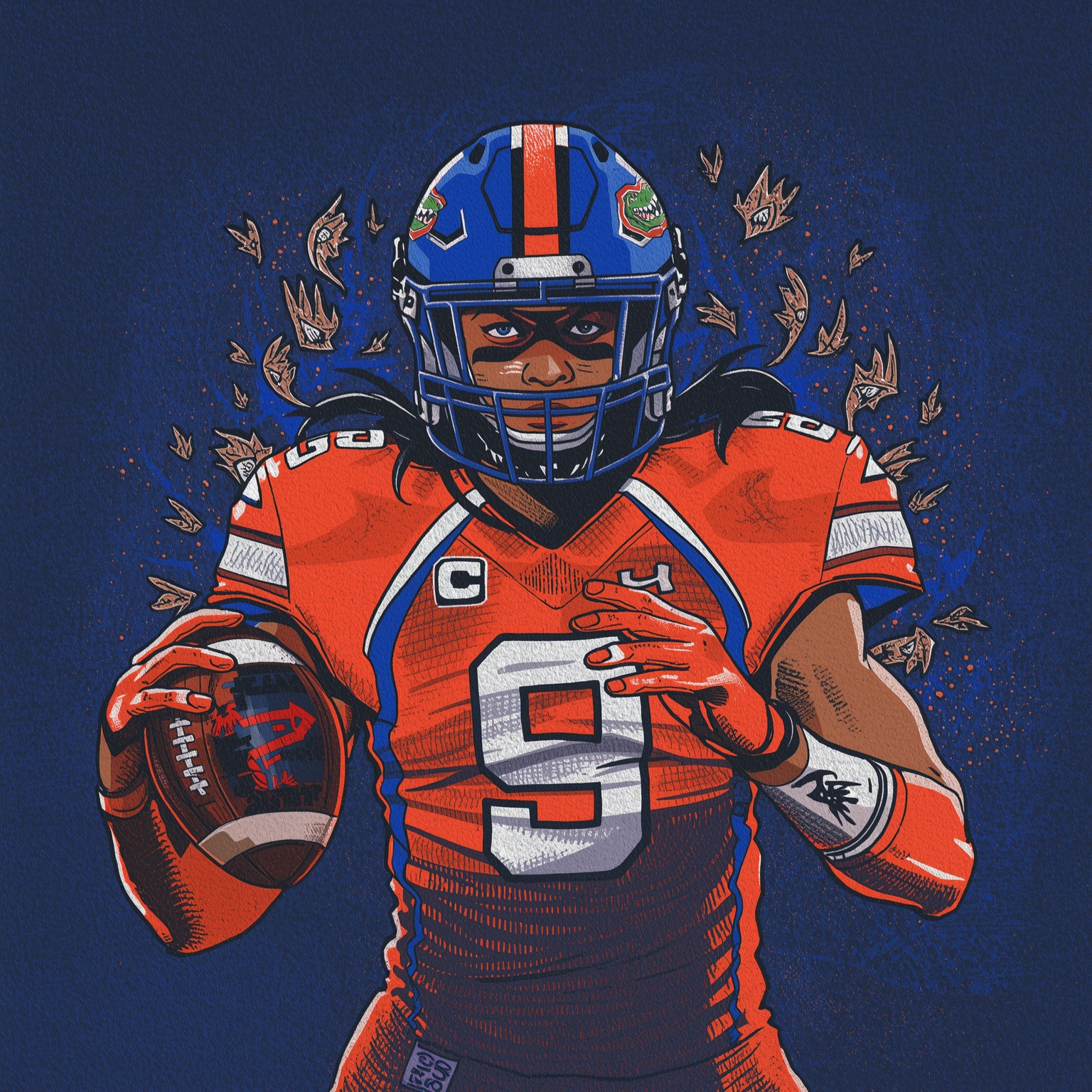 Gators’ Recruiting Surge: TE Commit Caps Momentum - painting of Florida Gators football venue