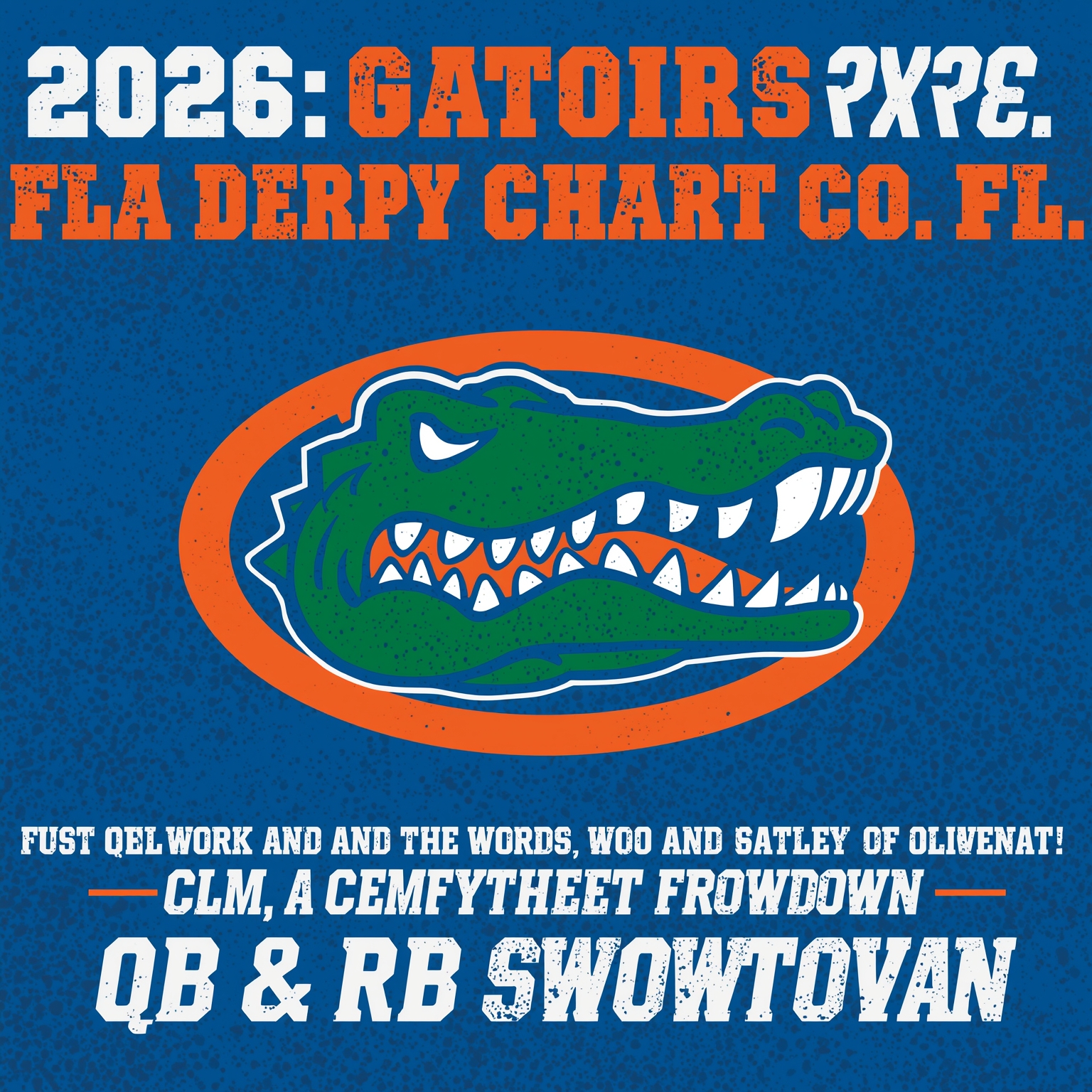 Gators 2026: QB & RB Depth Chart Showdown - painting of Florida Gators football venue