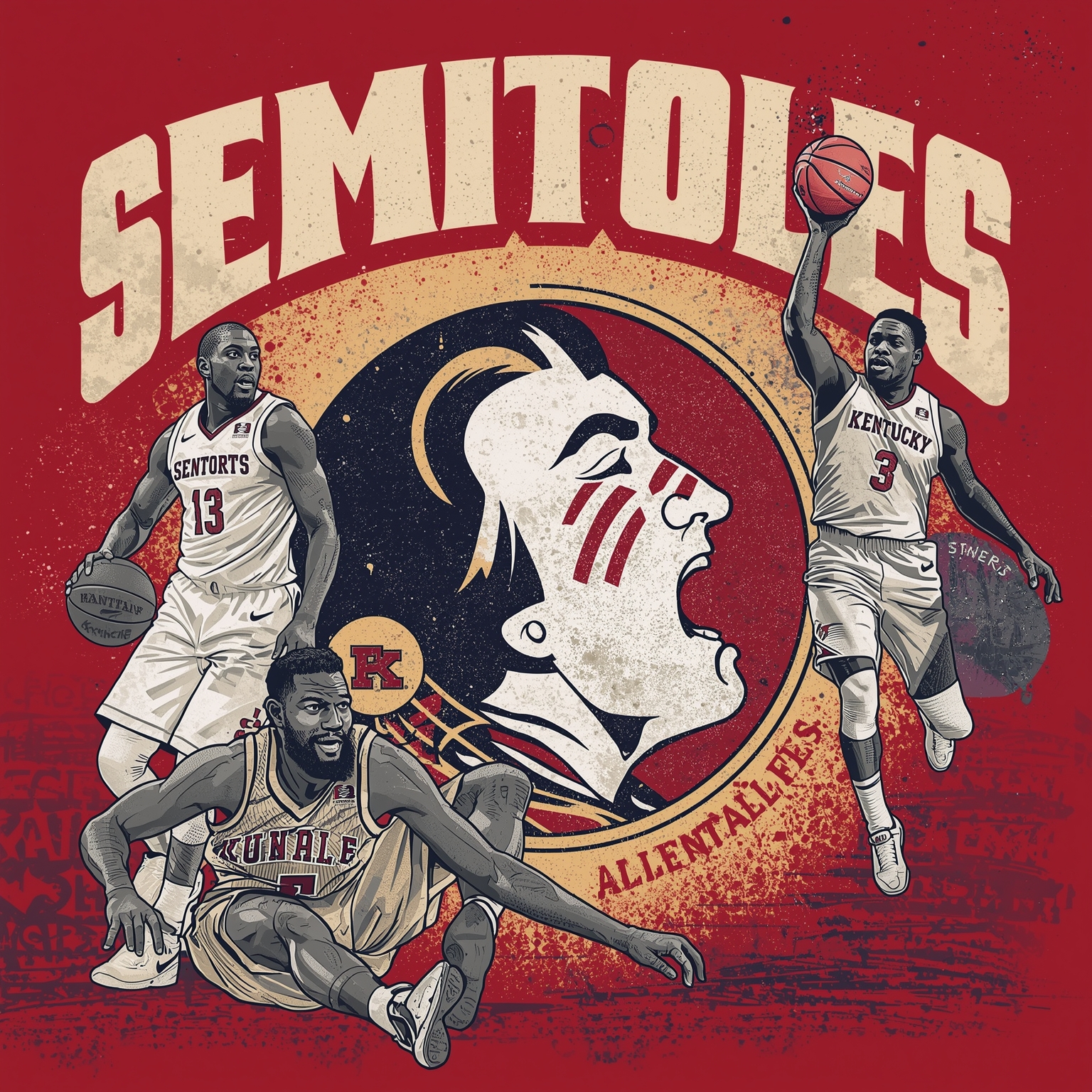 Seminoles Snag Big-Body Transfer Over Kentucky - painting of Florida State Seminoles basketball venue