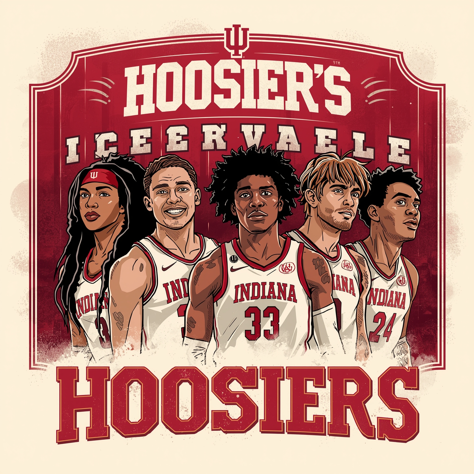 Hoosiers Eye Big Ten Crown with 2026-27 Superteam - painting of Indiana Hoosiers basketball venue