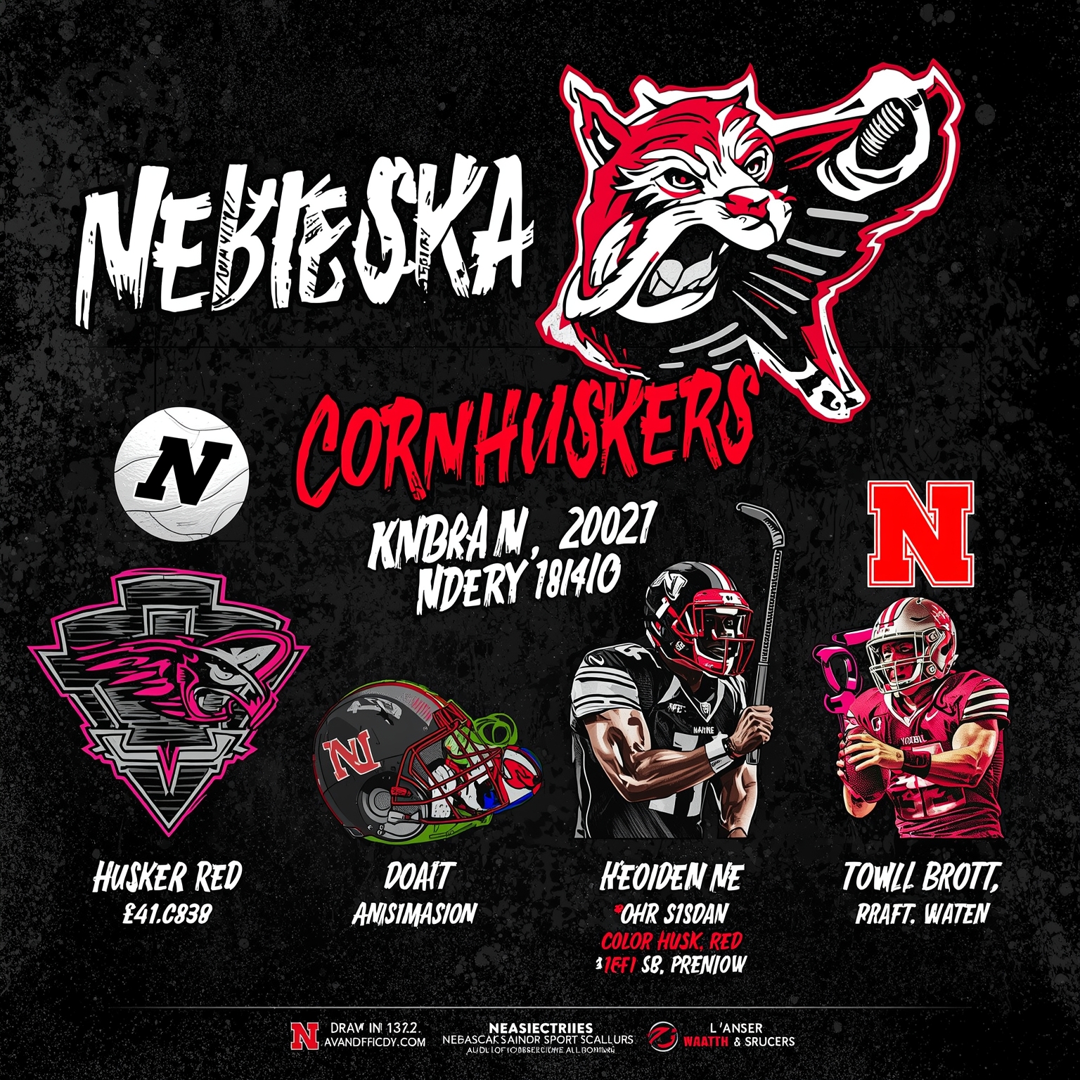 Nebraska Sports Roundup: Decisions, Drafts & Previews - painting of Nebraska Cornhuskers softball, football, basketball venue