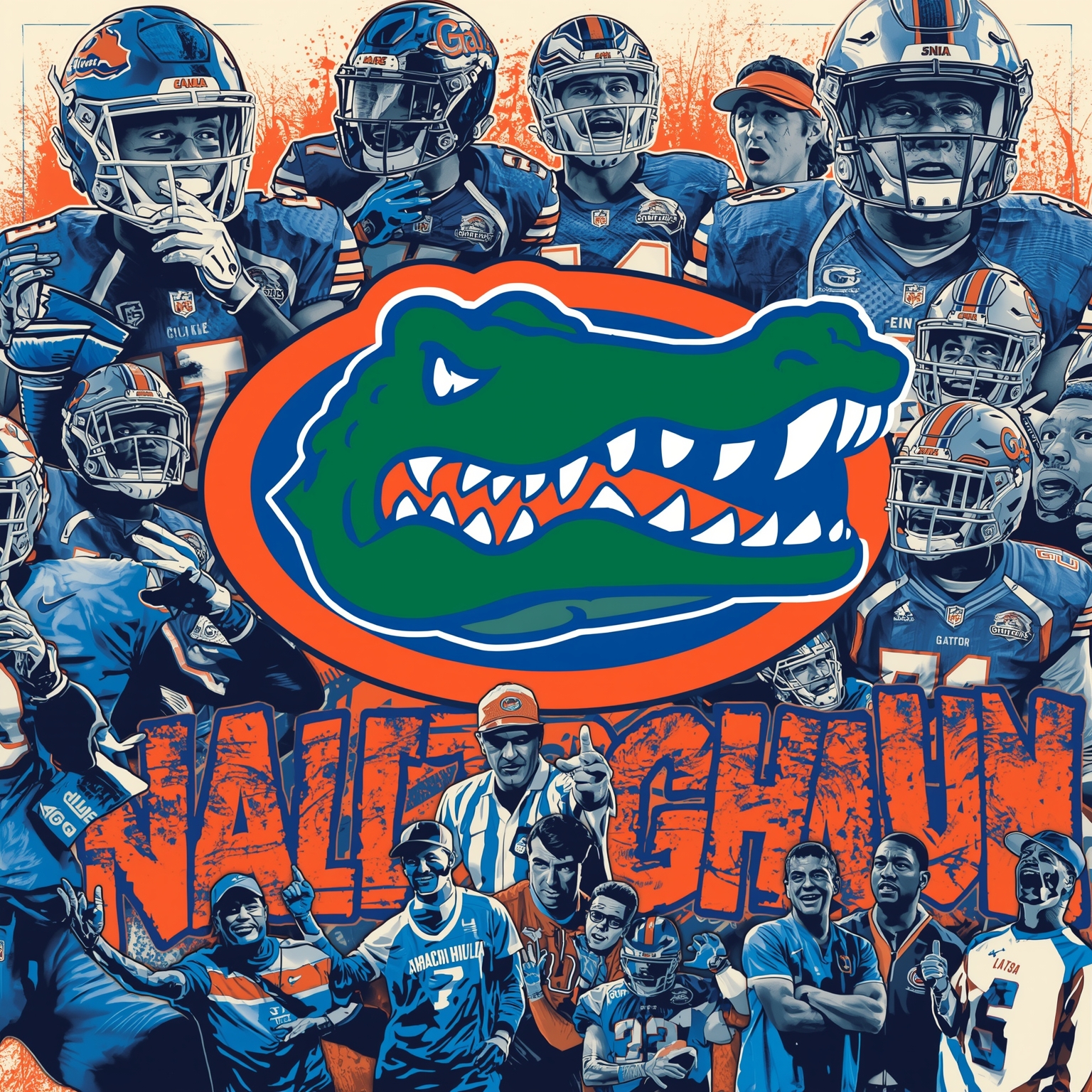Gators Offseason Chaos: Coaching Drama and Player Shifts - painting of Florida Gators basketball, football venue