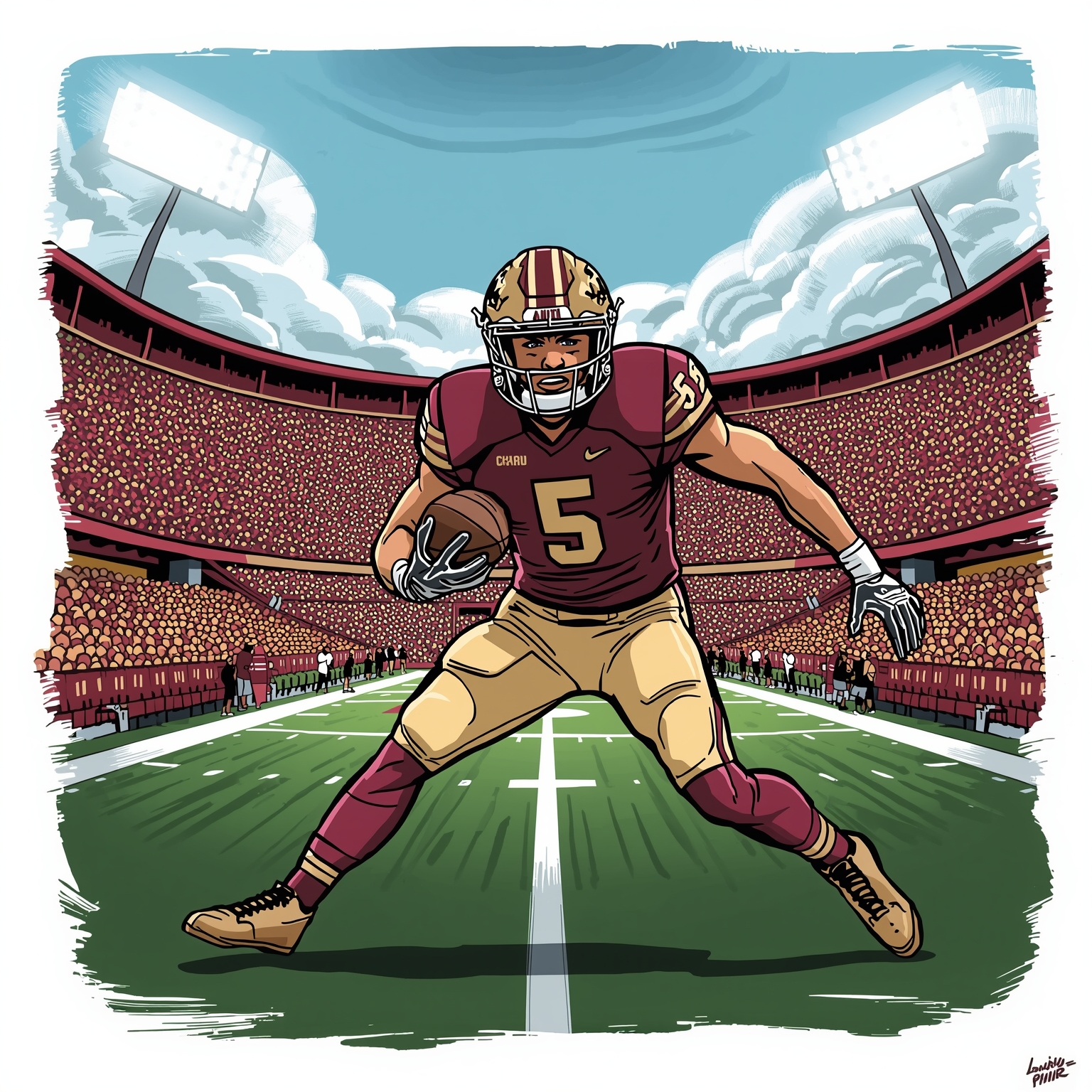 FSU Football’s Future: Recruits, Transfers and More - painting of Florida State Seminoles football venue
