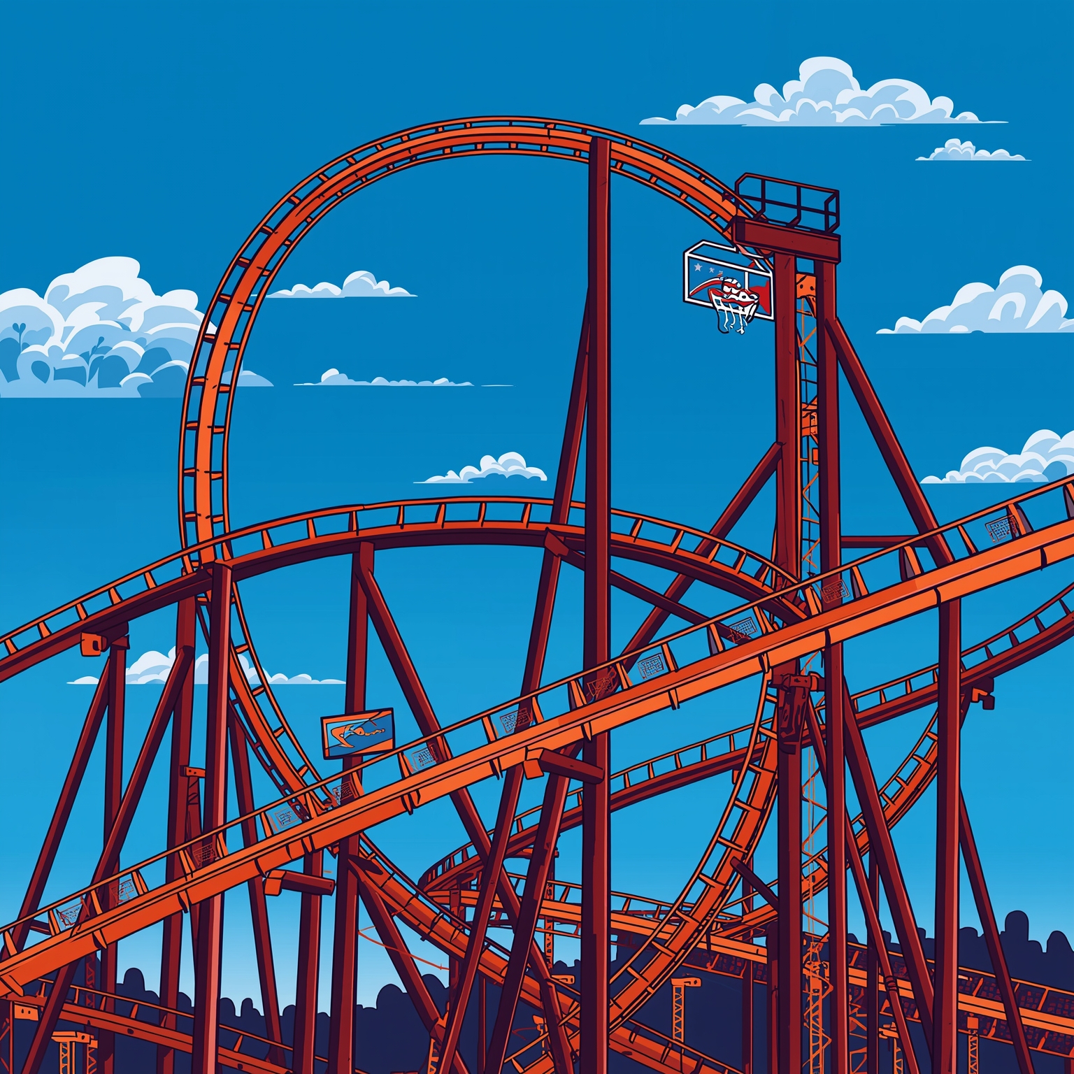 Gators’ Draft Rollercoaster & Transfer Twist - painting of Florida Gators football,basketball venue