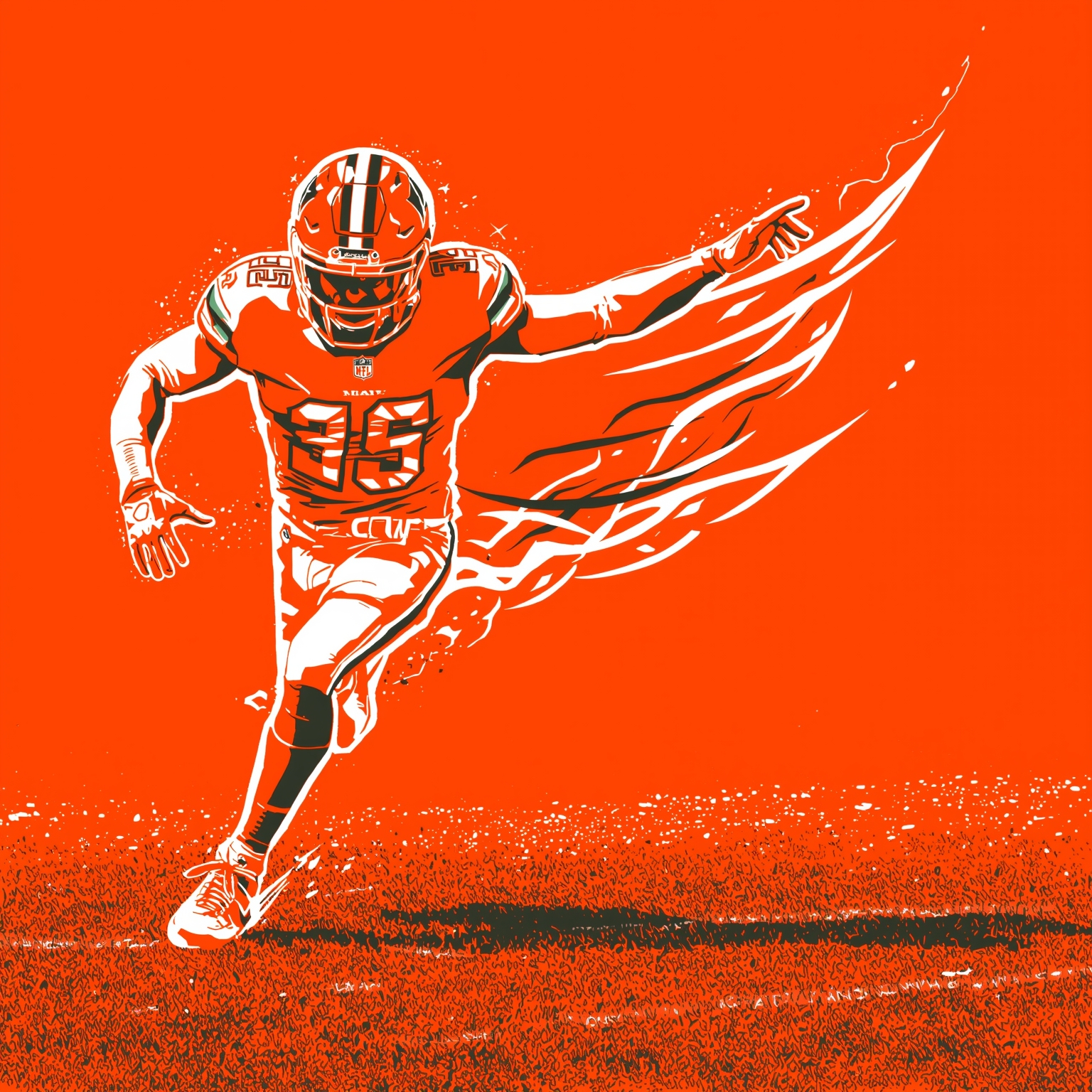 Hurricanes’ Comeback Win & NFL Draft Hopefuls - painting of Miami Hurricanes football, baseball venue