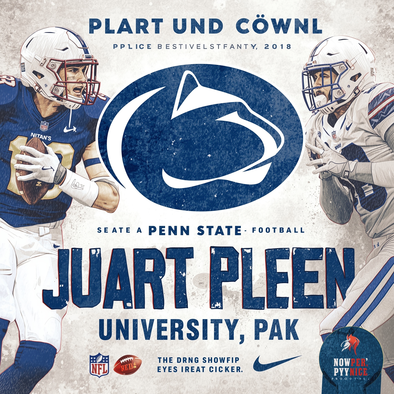 Penn State’s Draft Drama and Practice Shakeup - painting of Penn State Nittany Lions football venue