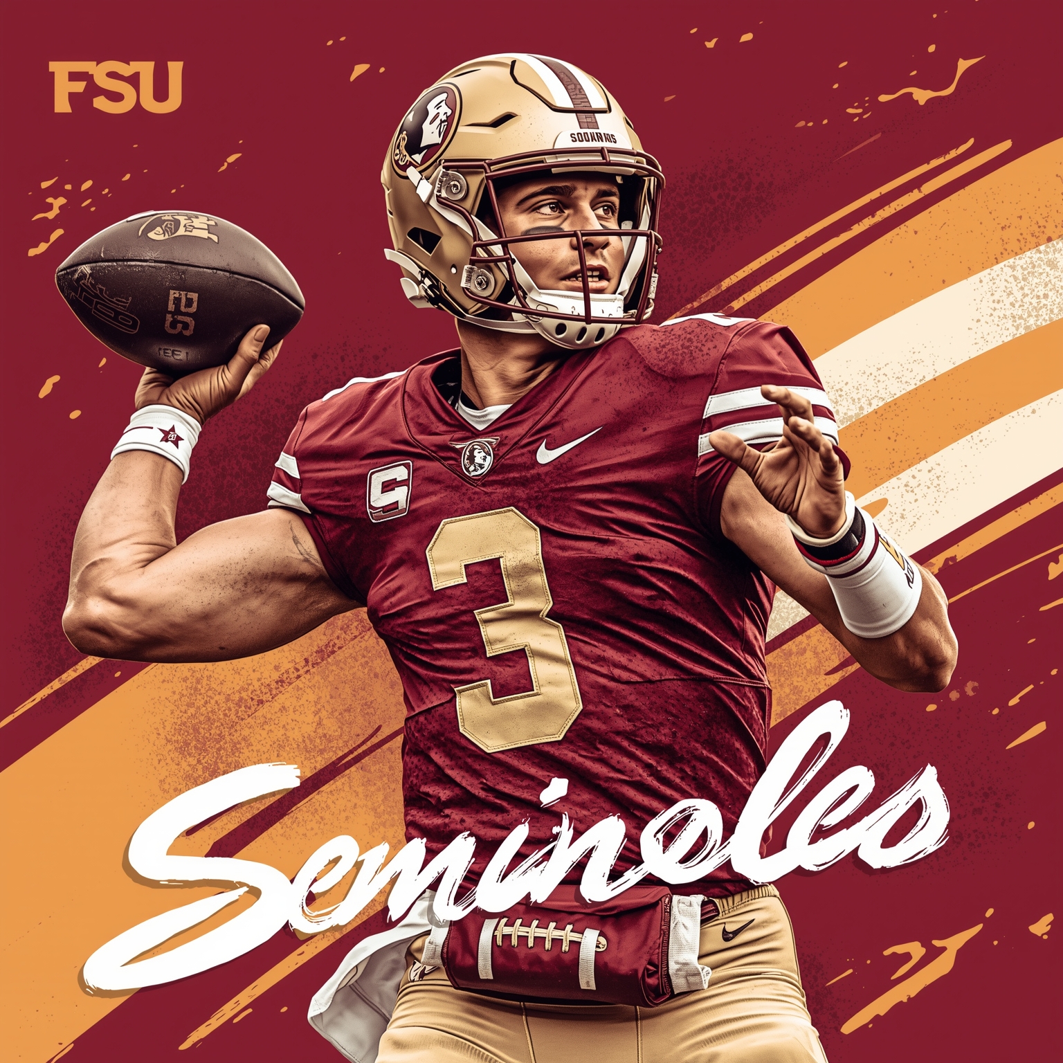 FSU’s Big Addition and QB Upgrade Ignite Seminoles - painting of Florida State Seminoles football,basketball venue