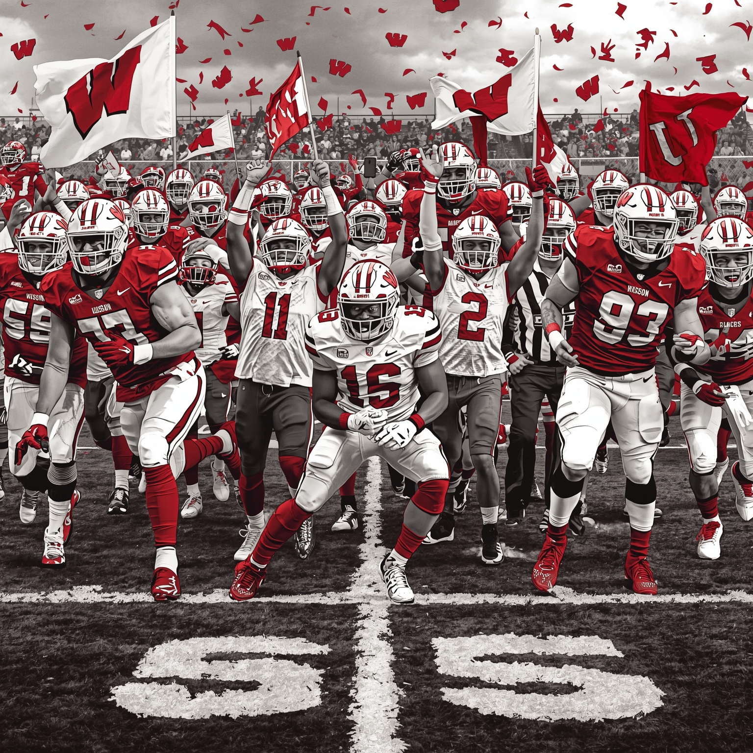 Badgers’ Draft Doldrums and QB Quest Unite - painting of Wisconsin Badgers football venue