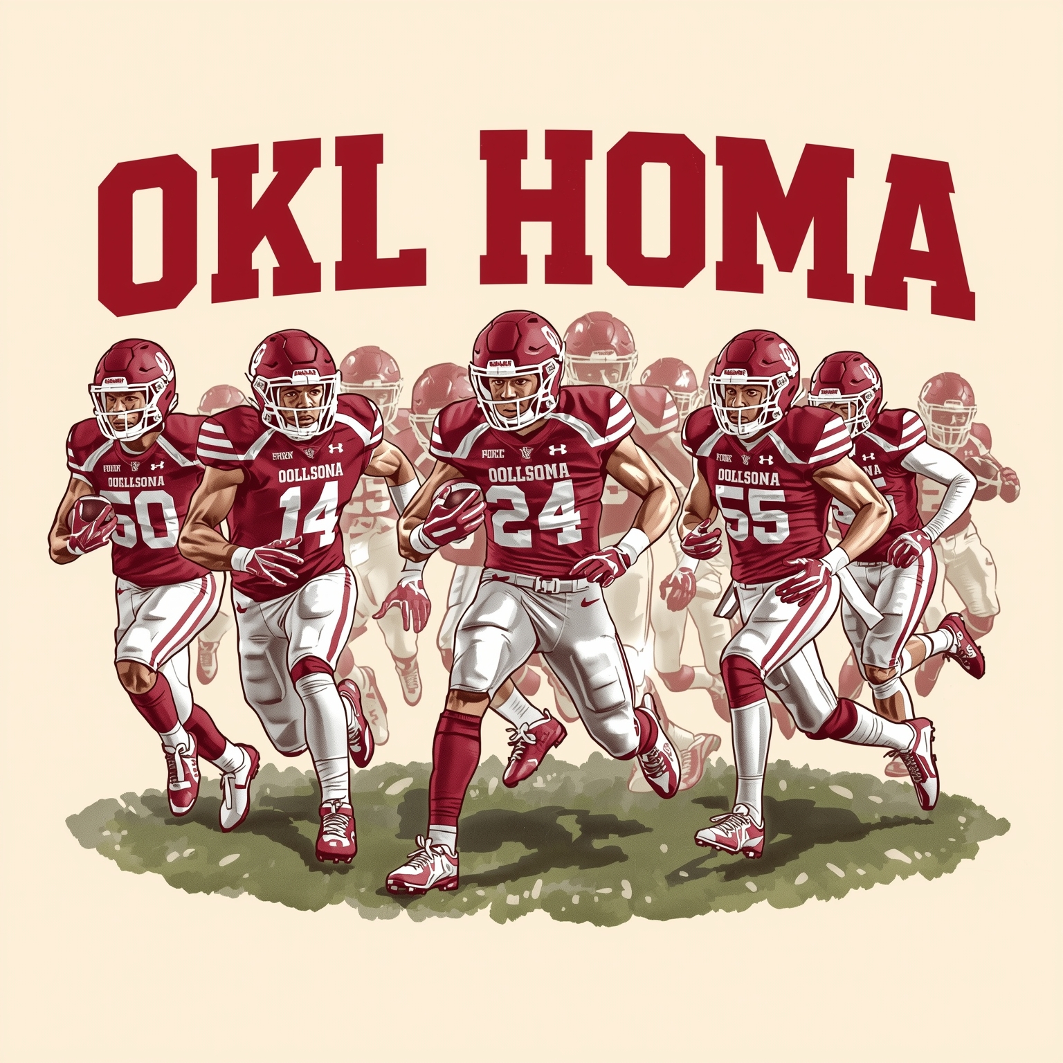 Oklahoma’s Coaching Wild Ride: Recruits, Records, Drafts - painting of Oklahoma Sooners football,softball venue