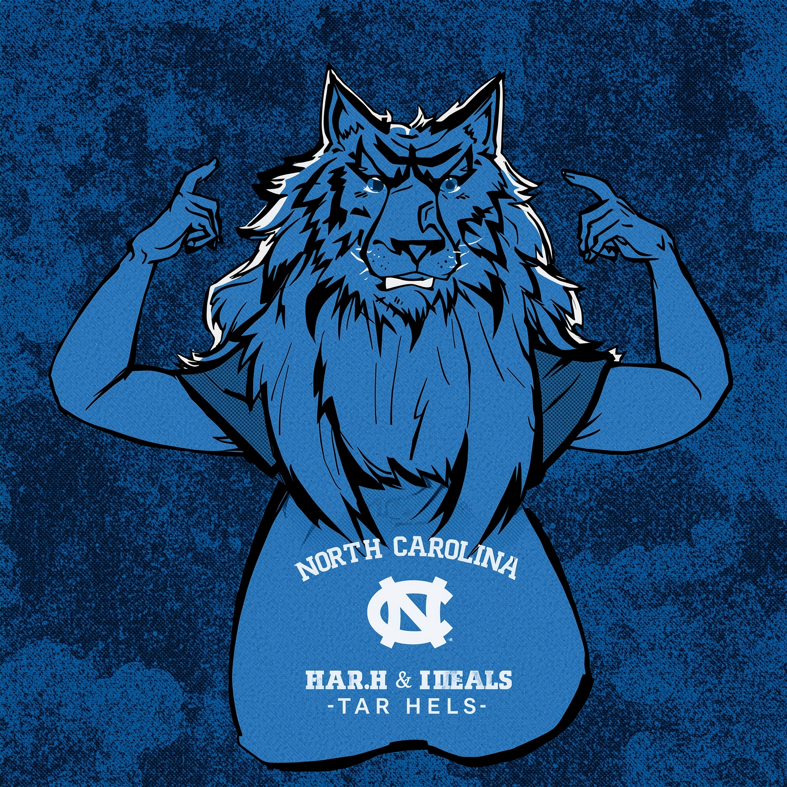 Tar Heels Talent Troubles: Snubs and Roster Woes - painting of North Carolina Tar Heels basketball venue