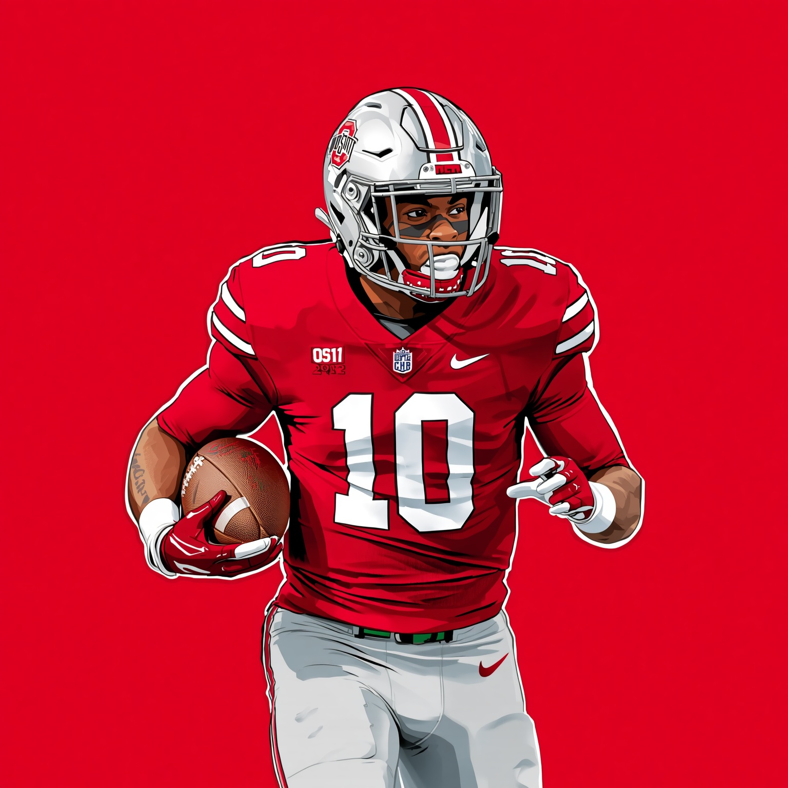 Ohio State’s Next DL Star Under the Microscope - painting of Ohio State Buckeyes football venue