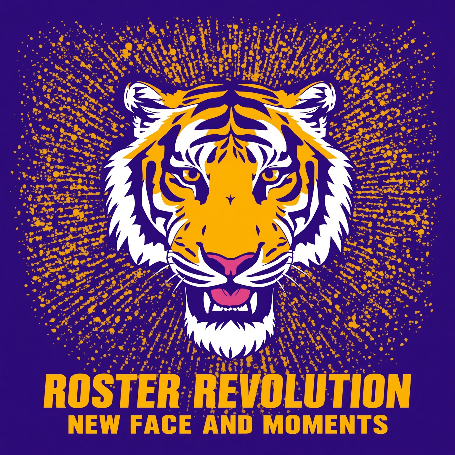 LSU’s Roster Revolution: New Faces and Must-Win Moments - painting of LSU Tigers football,basketball venue
