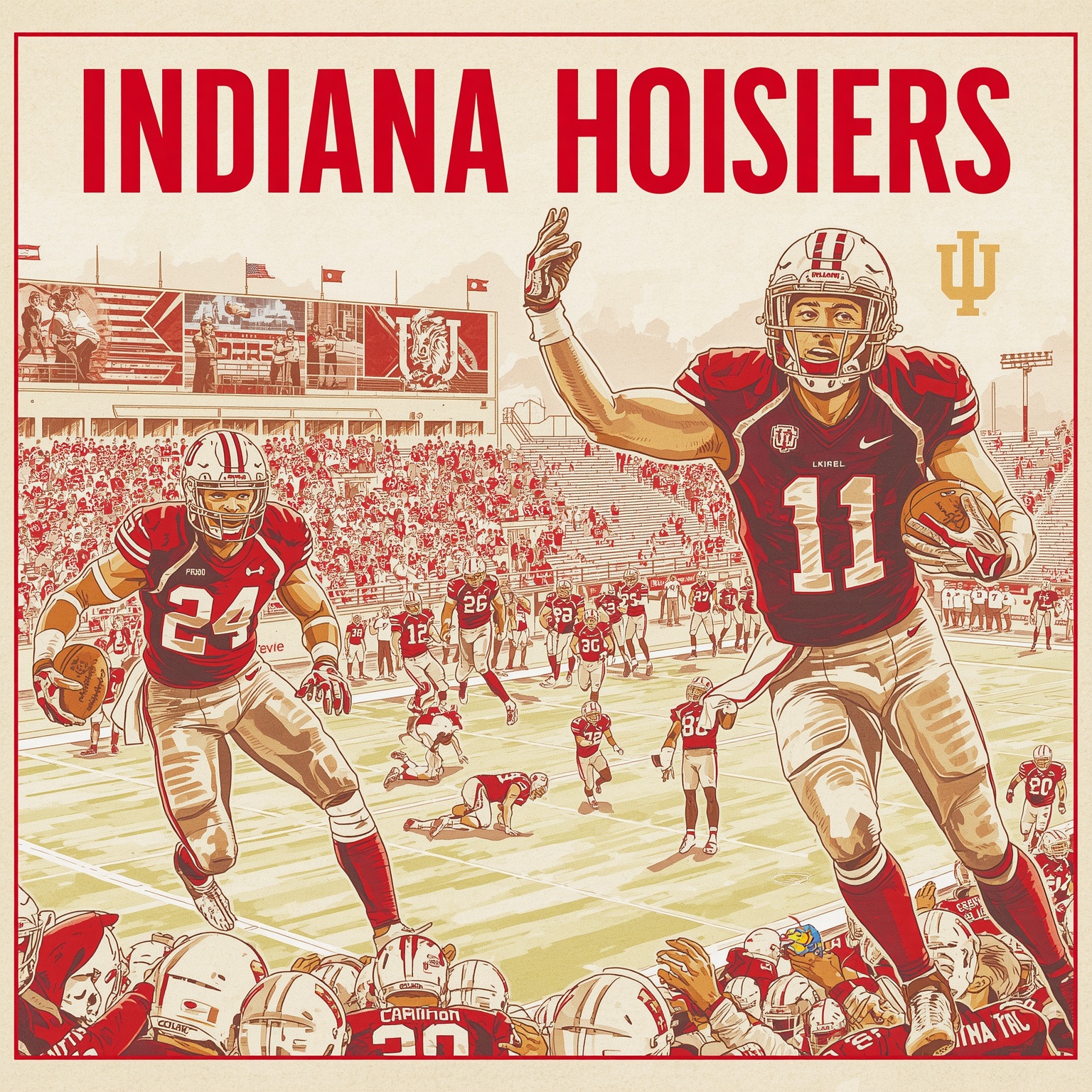 Can Indiana Be College Football’s Team of the Decade? - painting of Indiana Hoosiers football venue