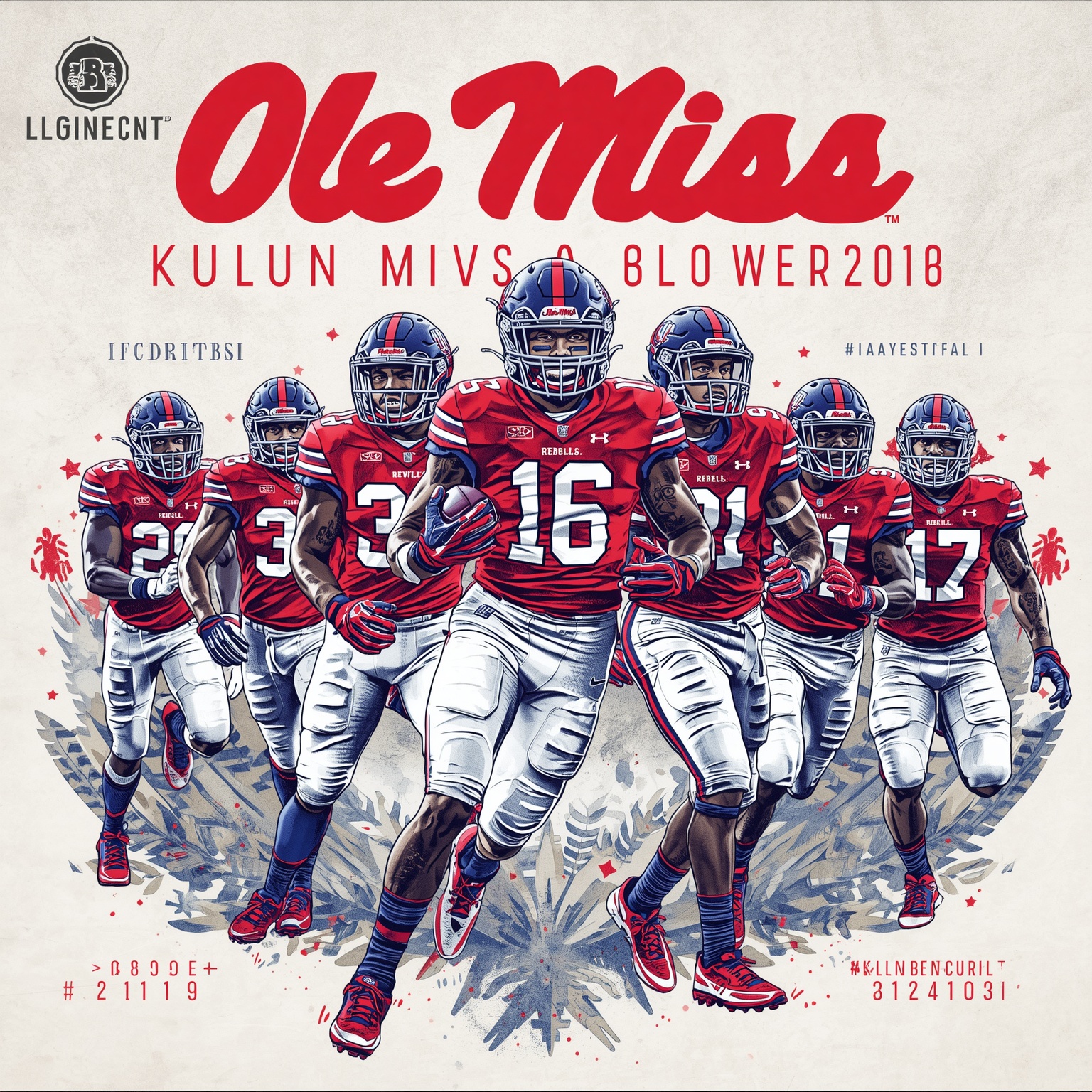 Ole Miss Football's 2026 Offense, Stars, and Big Tests - painting of Ole Miss Rebels football venue