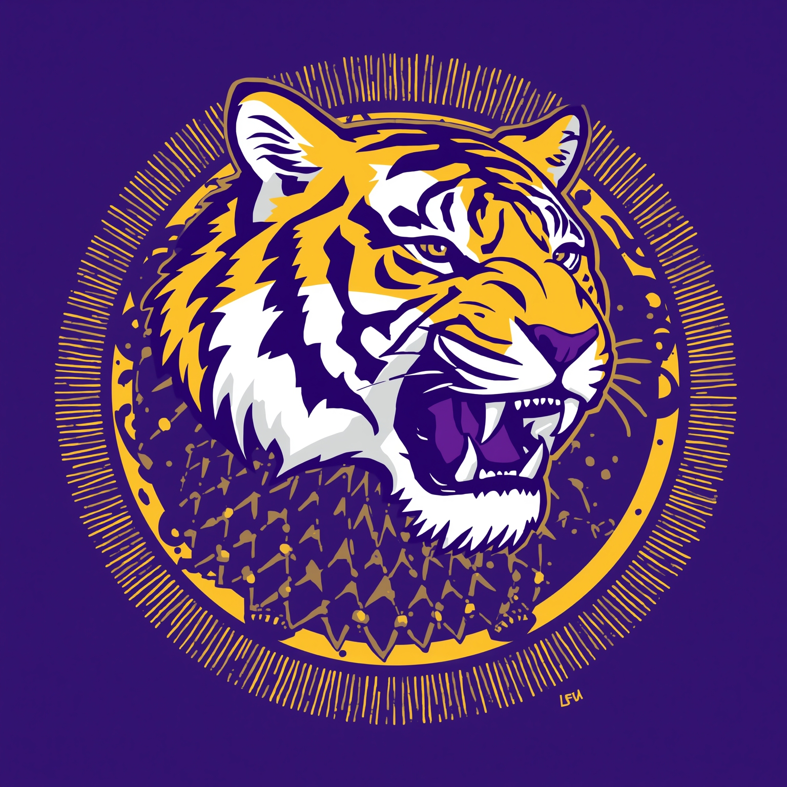 LSU’s 2026 Roster Shakeup and Draft Drama Unveiled - painting of LSU Tigers football venue