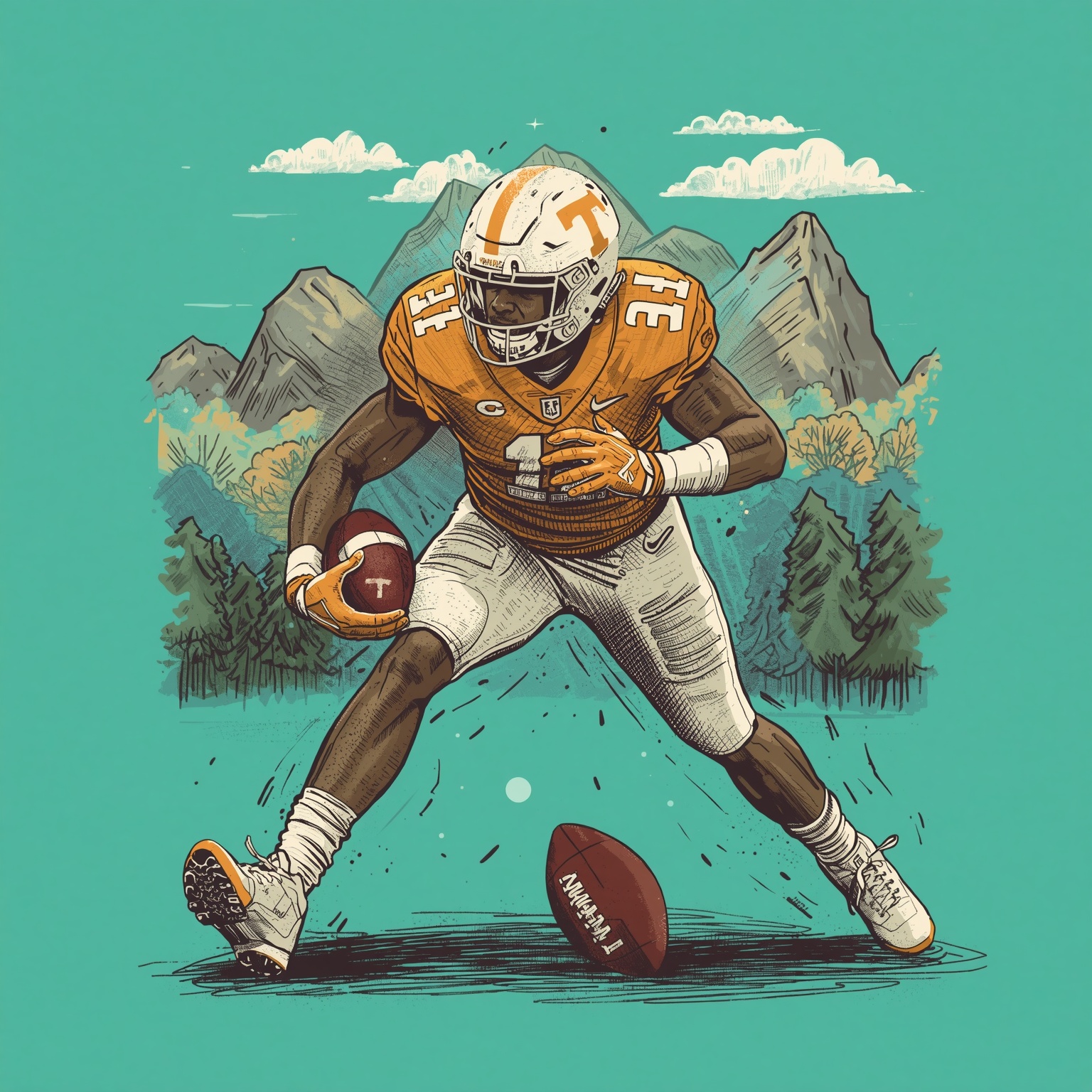 Tennessee Loses Top Linebacker to Rival Crimson Tide - painting of Tennessee Volunteers football venue
