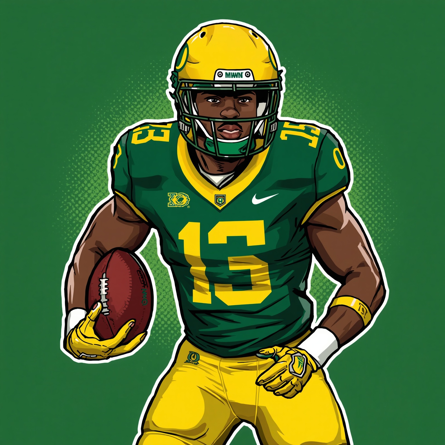 Oregon Transfer Portal Titans Ready to Dominate - painting of Oregon Ducks football venue