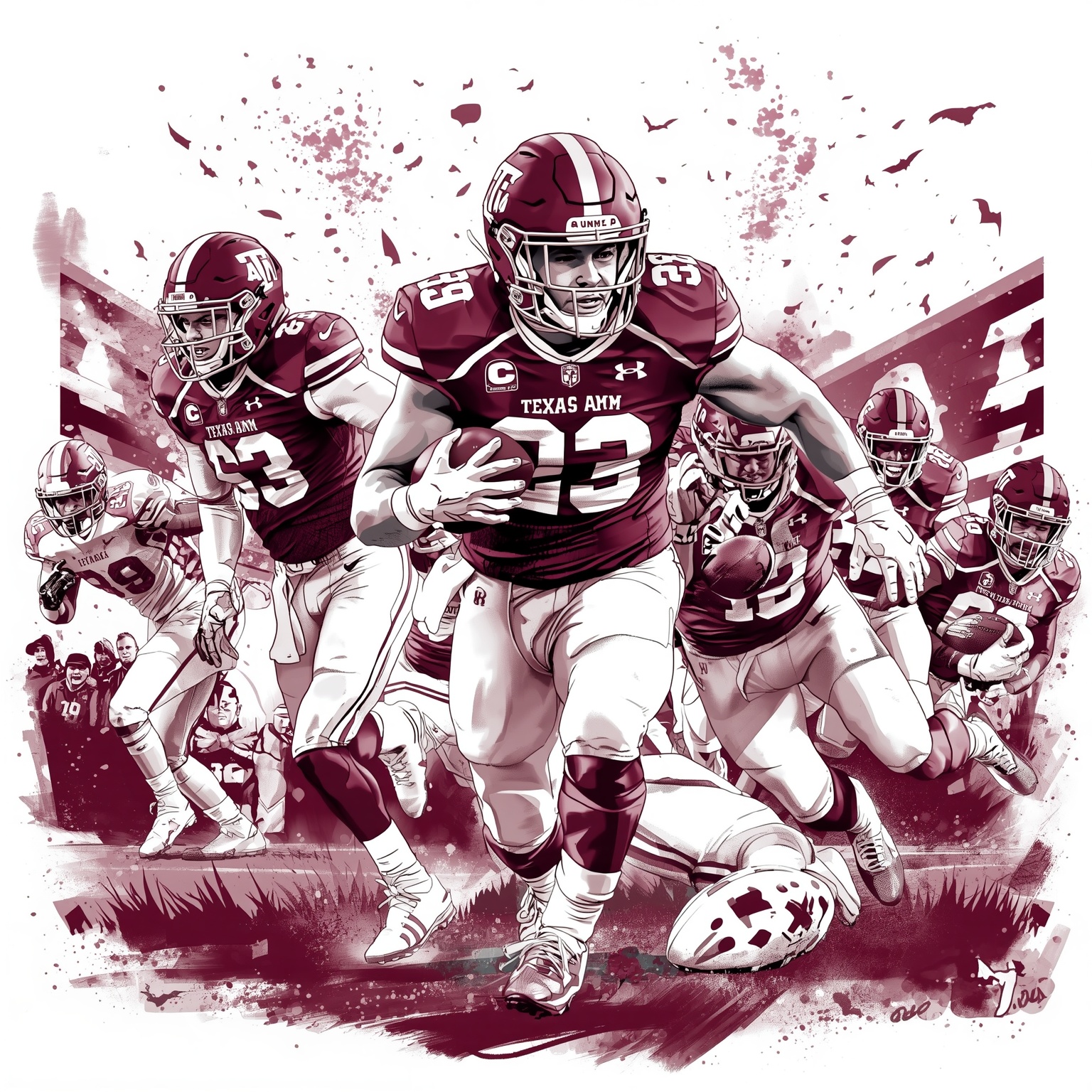 Aggies' Next Test: Devilish Upset and Defense Shake-up - painting of Texas A&M Aggies football venue
