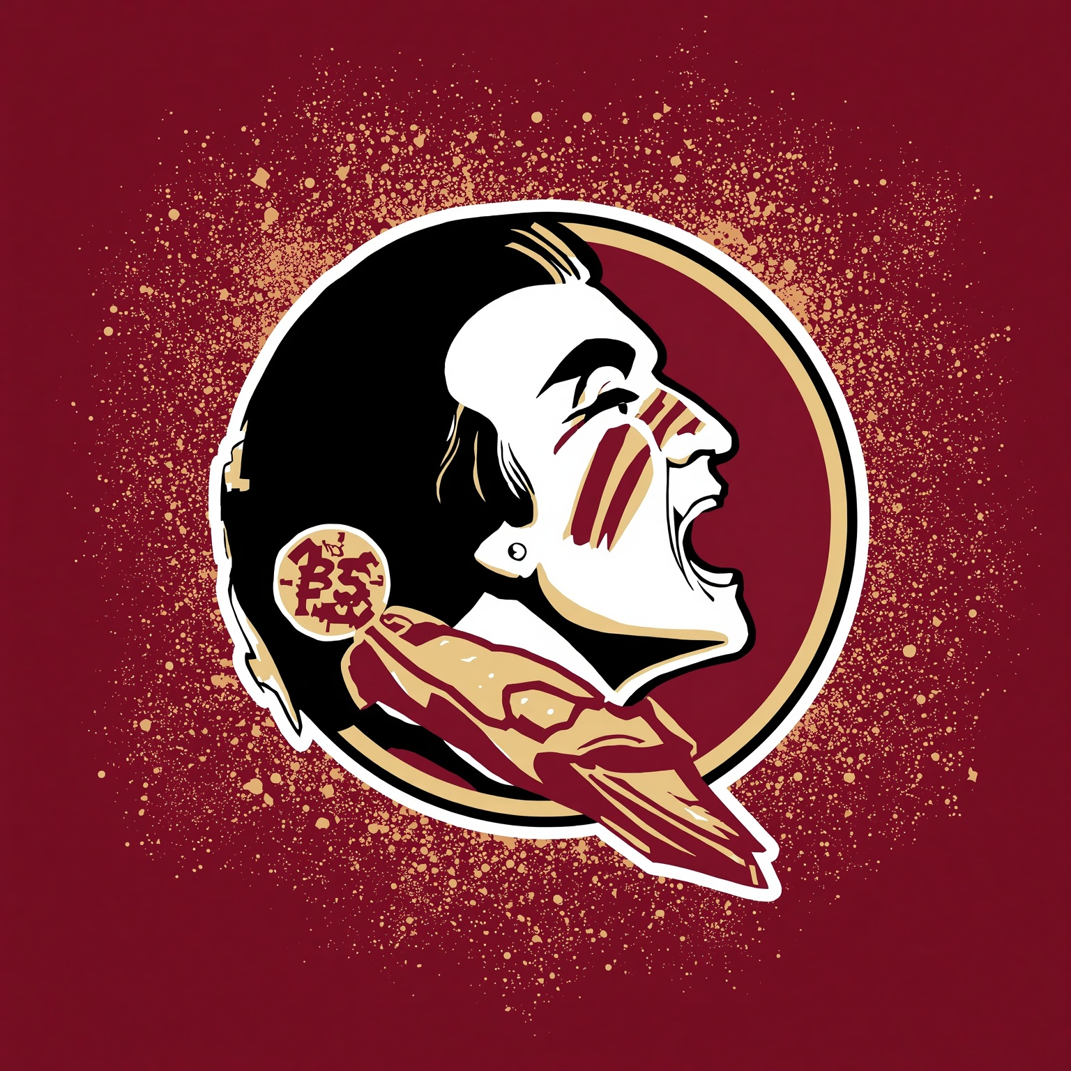 FSU’s Rollercoaster Ride to No. 47 - painting of Florida State Seminoles football venue