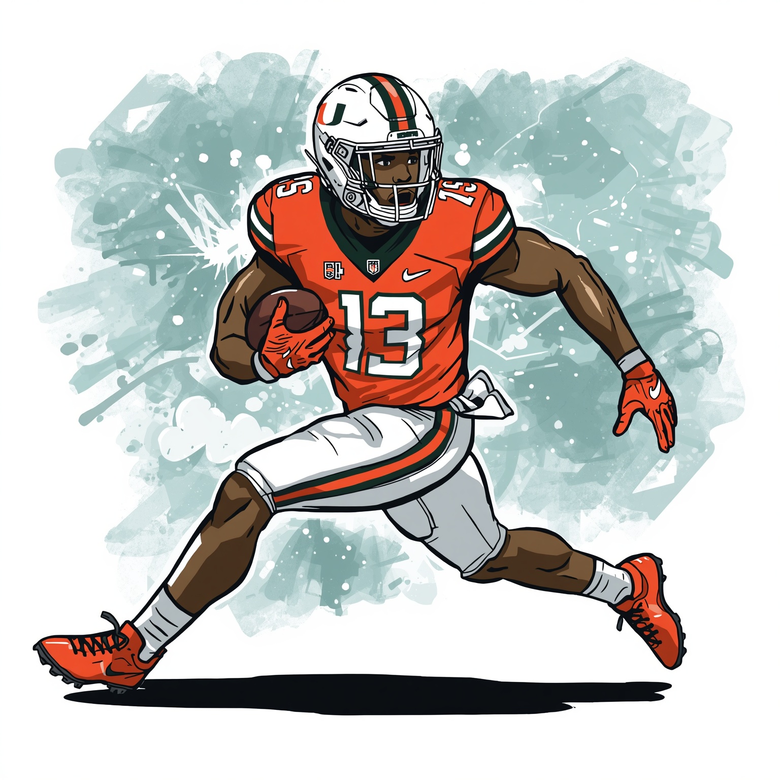 Miami Bolsters 2027 Class with Elite Edge Rusher - painting of Miami Hurricanes football venue