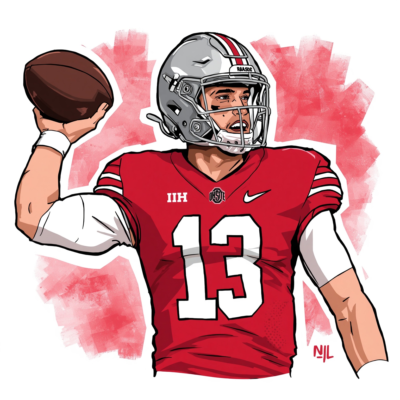 Ryan Day Urges Two-Year Patience and NIL Future Prep - painting of Ohio State Buckeyes football venue
