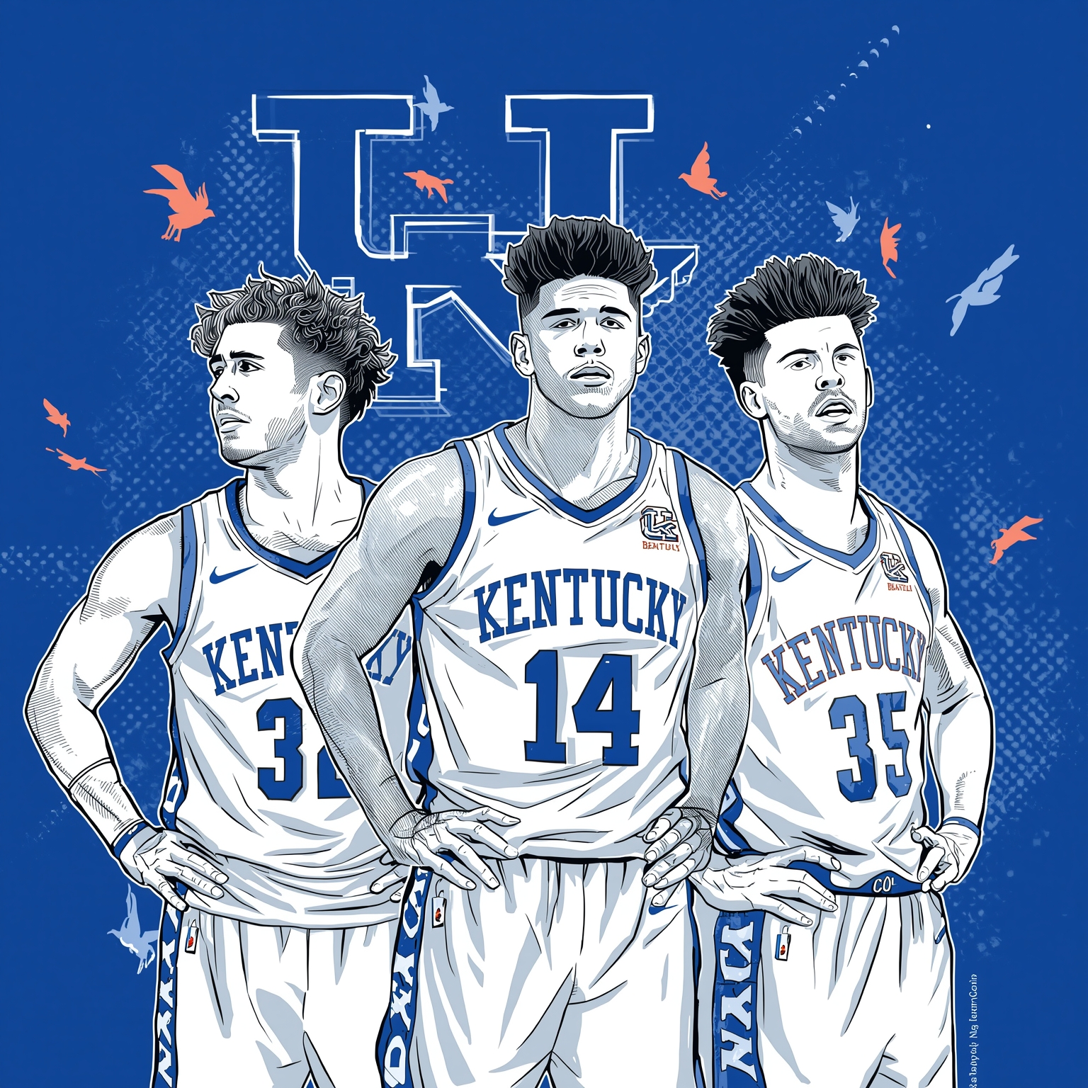 Kentucky Trio Heads to NBA Combine with High Hopes - painting of Kentucky Wildcats basketball venue