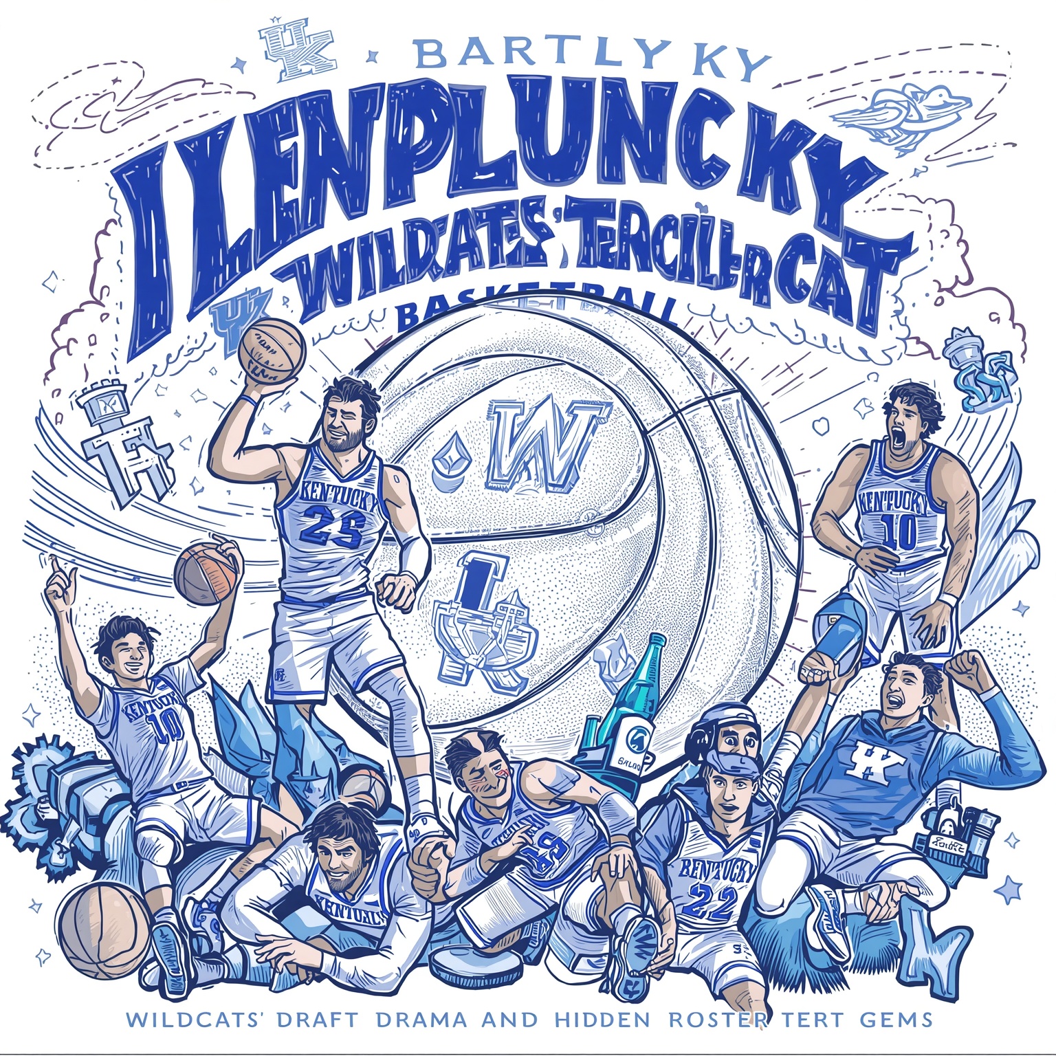 Wildcats’ Draft Drama and Hidden Roster Gems - painting of Kentucky Wildcats basketball venue