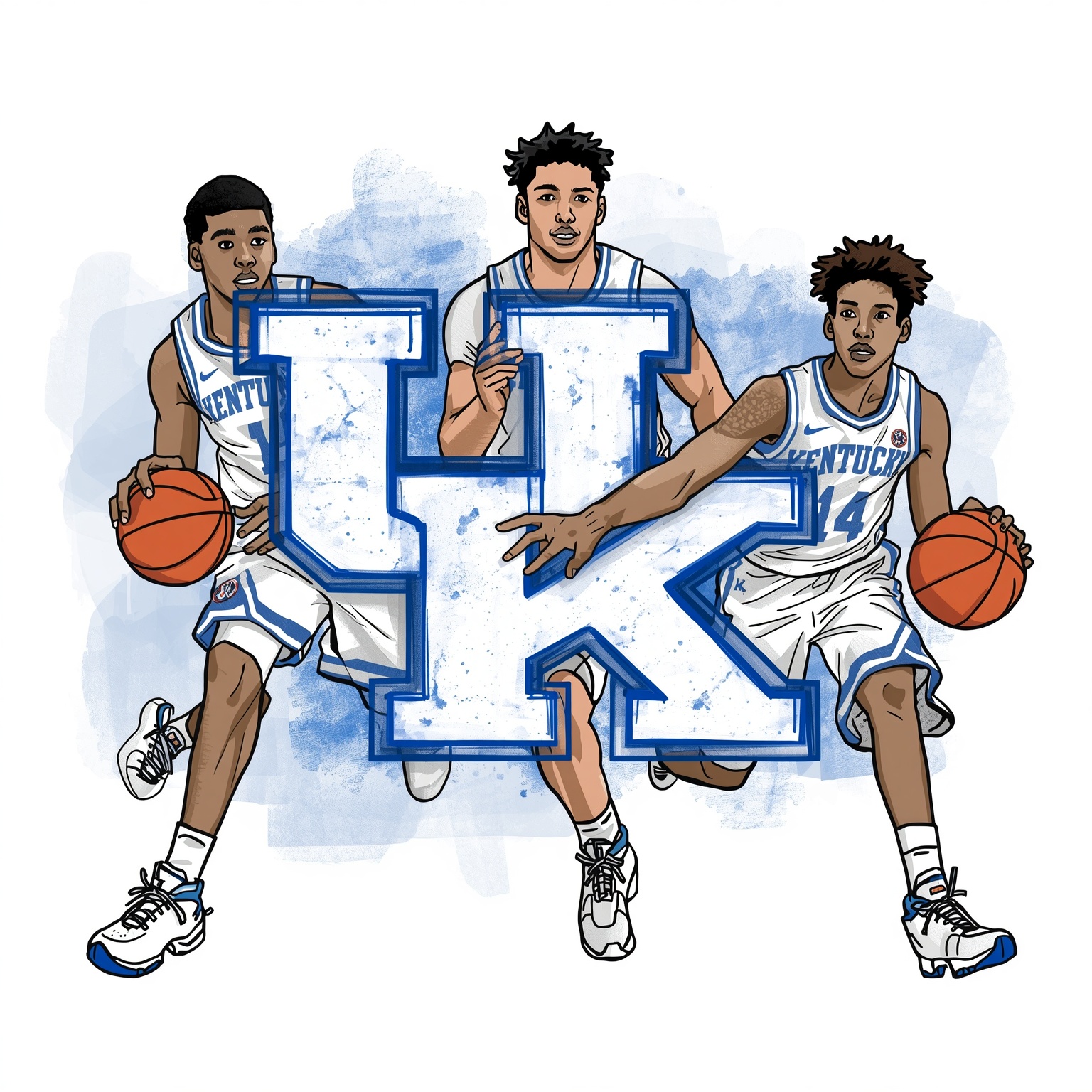 Wildcats' Bold Moves: Matchup, Recruitment, and Draft - painting of Kentucky Wildcats basketball venue