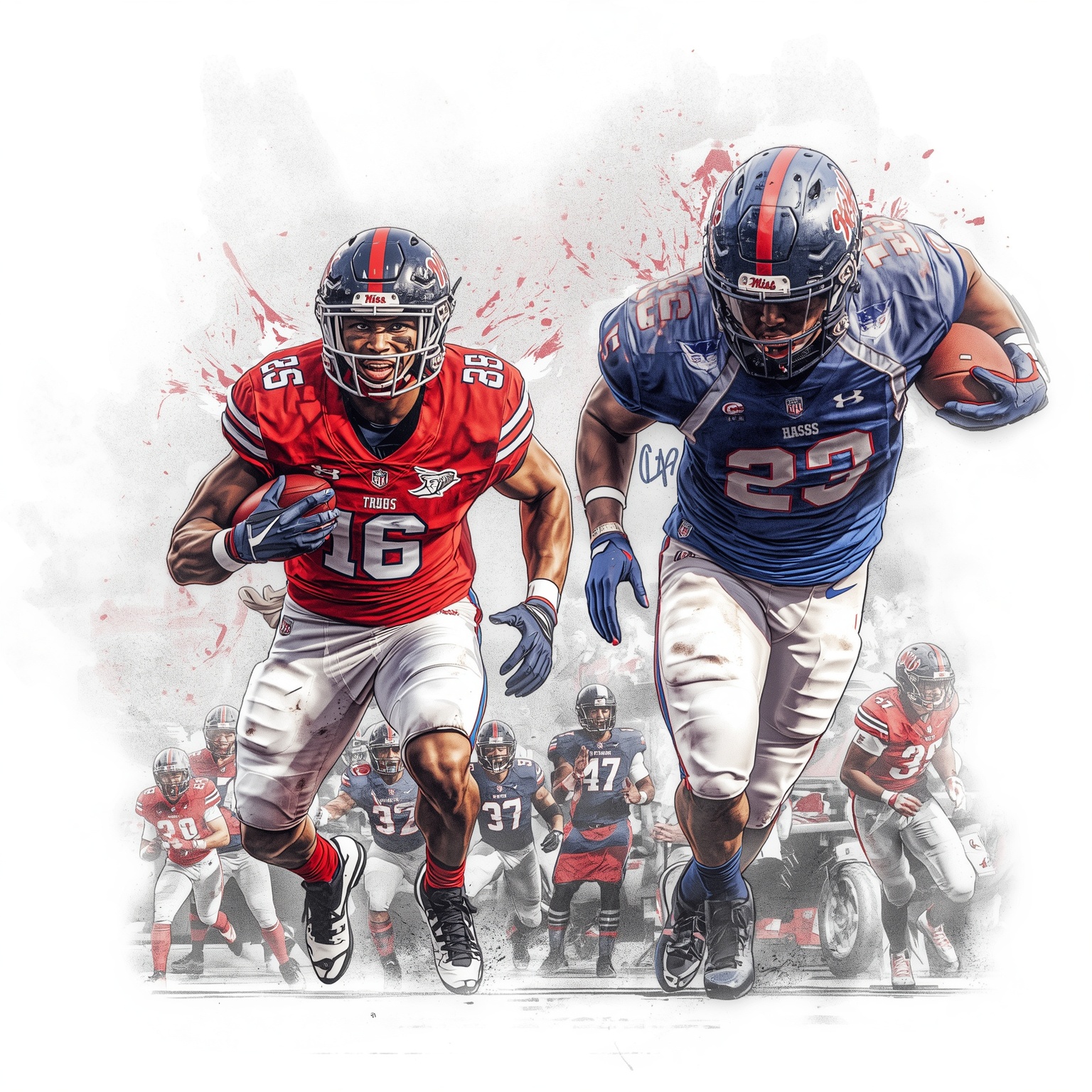 Ole Miss Uproar: Transfers, Postseason & Kiffin’s Claims - painting of Ole Miss Rebels football, baseball venue