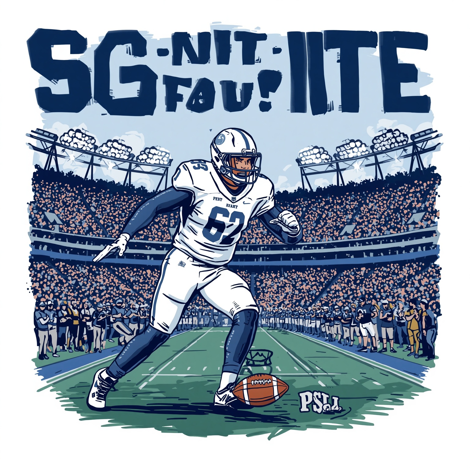 Gridiron Shifts: Sarkisian’s Fear and Becht’s Rise - painting of Penn State Nittany Lions football venue