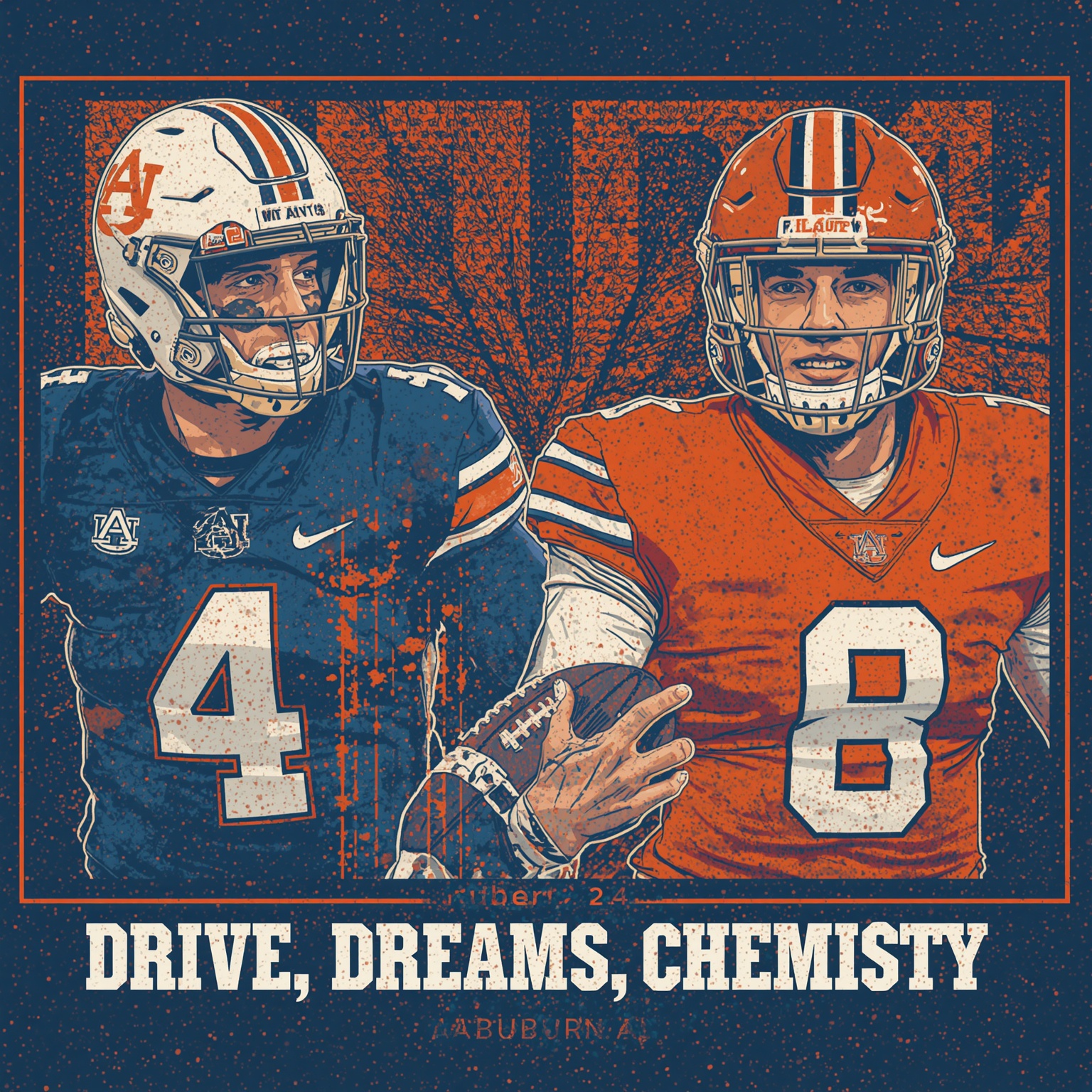 Auburn’s New Coach and QB: Drive, Dreams, Chemistry - painting of Auburn Tigers football venue