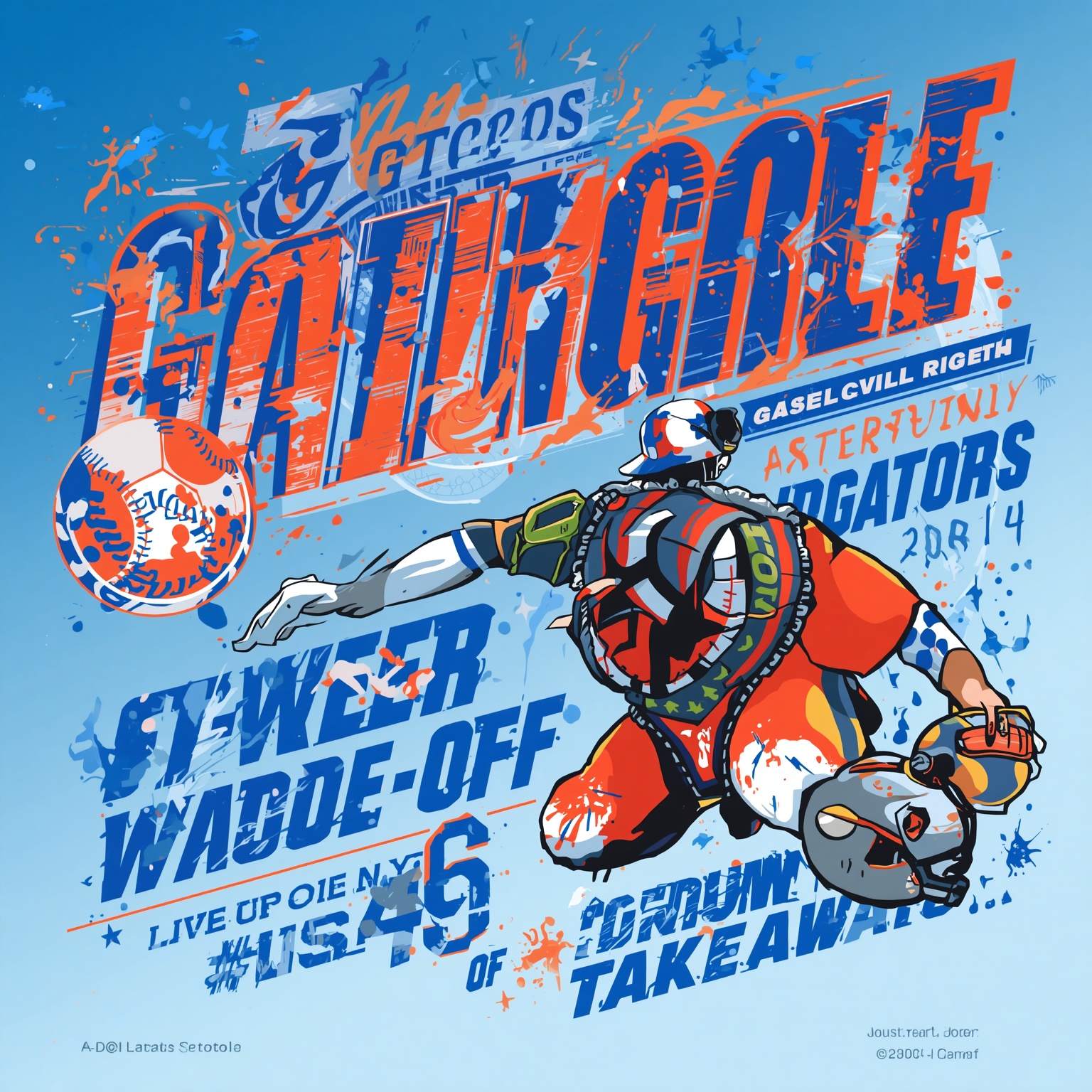 Gators Triumph Over Rider: Walk-Off Heroics & Takeaways - painting of Florida Gators baseball venue