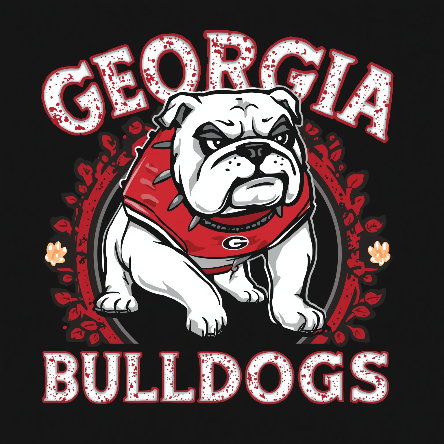 Georgia's Dominance: Stockton's Milestone & SEC Streak - painting of Georgia Bulldogs football venue