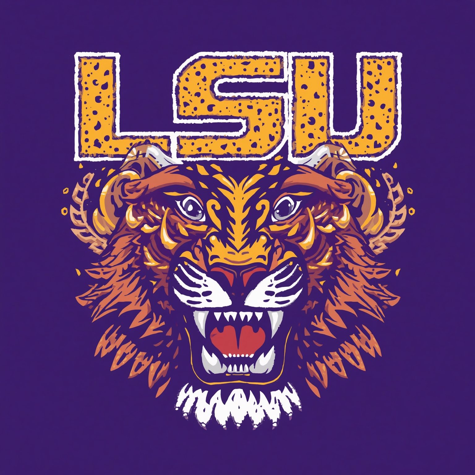 LSU’s Offseason Pulse: McNeese Tune-Up, Camps & Brown - painting of LSU Tigers football venue
