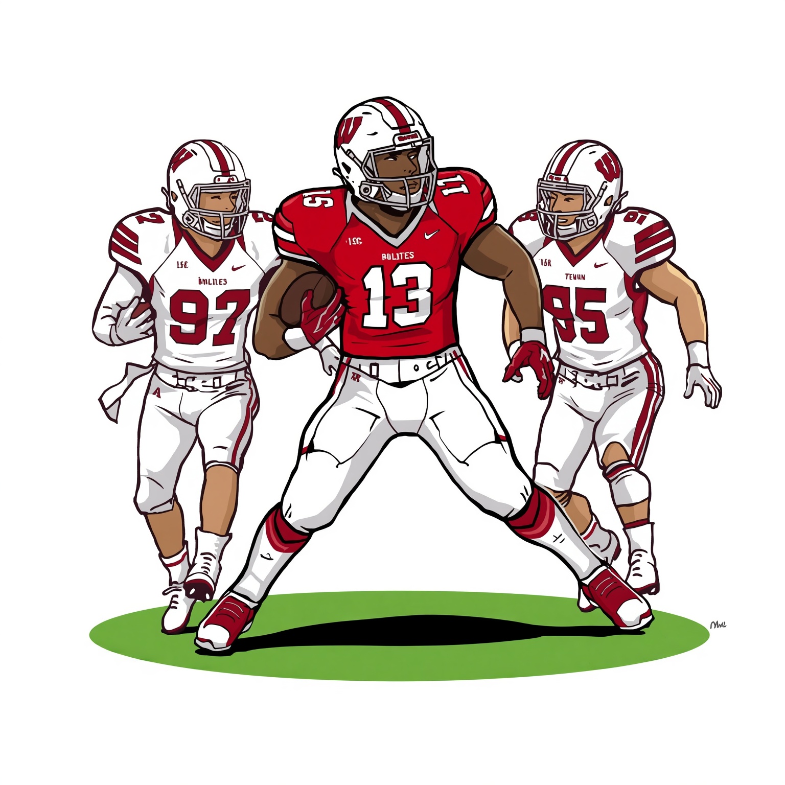 Wisconsin Football’s Big Stakes and Blue-Chip Recruiting - painting of Wisconsin Badgers football venue