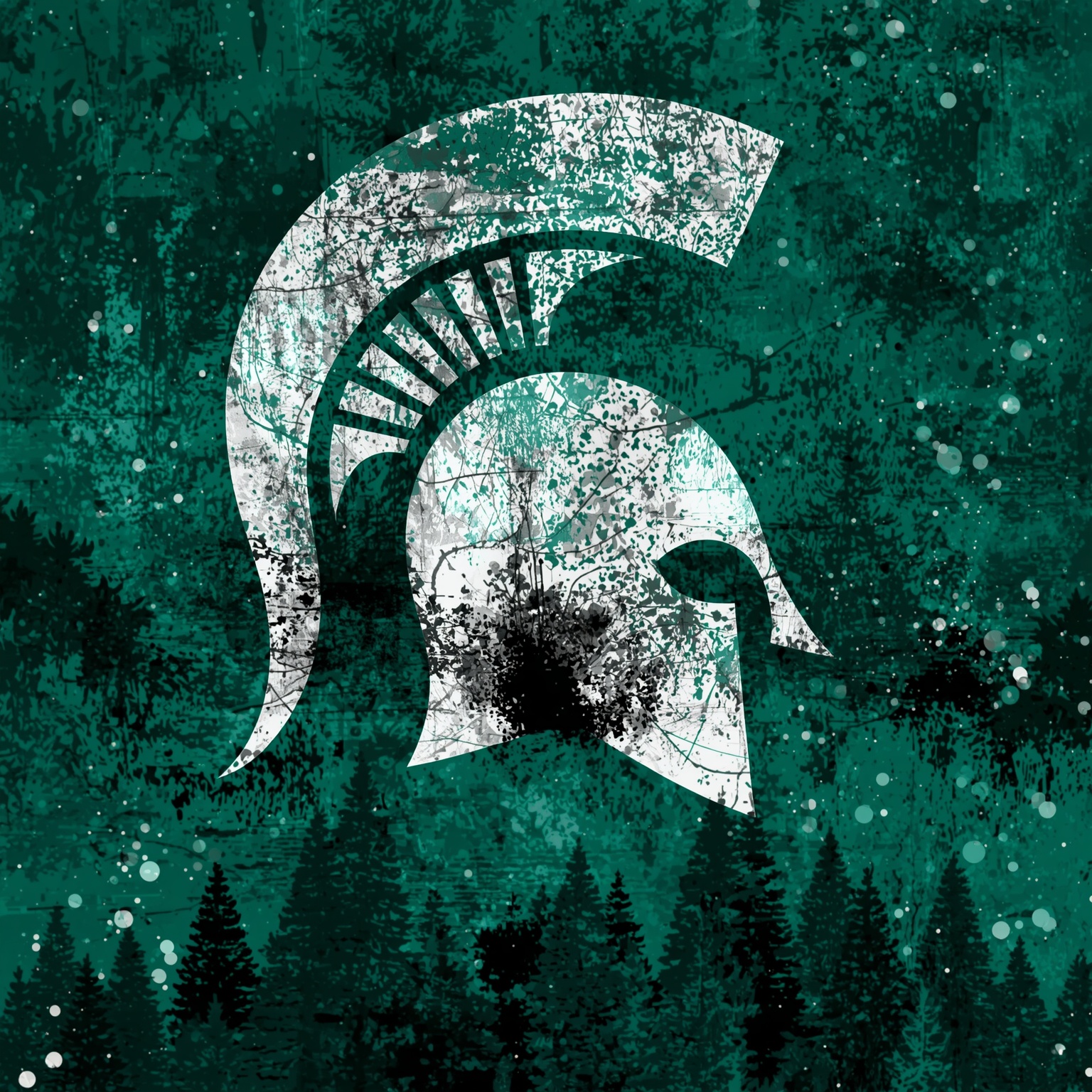 Spartans' Vision: Coaching Legacy, Recruits & Rivalries - painting of Michigan State Spartans football,basketball venue