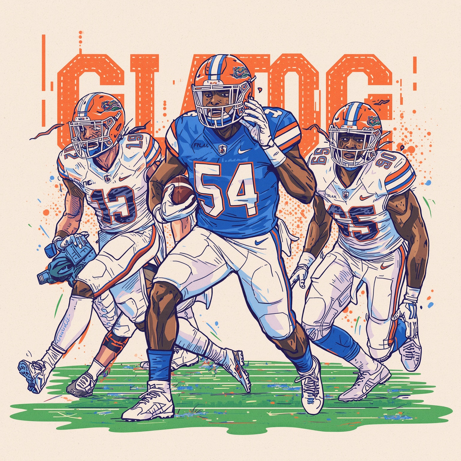 Florida Gators Smash Recruiting Records for 2027 - painting of Florida Gators football venue