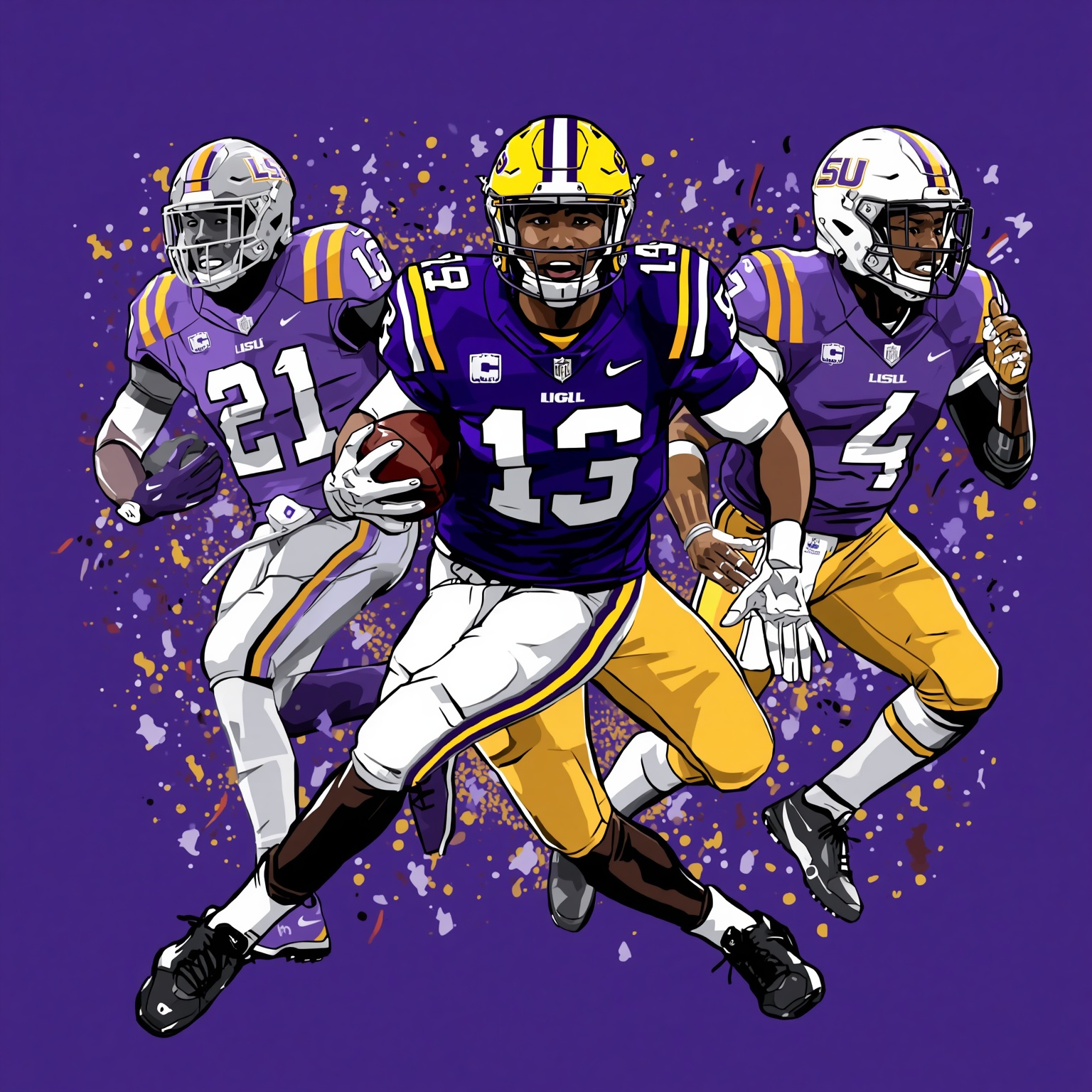 How Kentucky’s Ball Control Threatens LSU’s Season - painting of LSU Tigers football venue