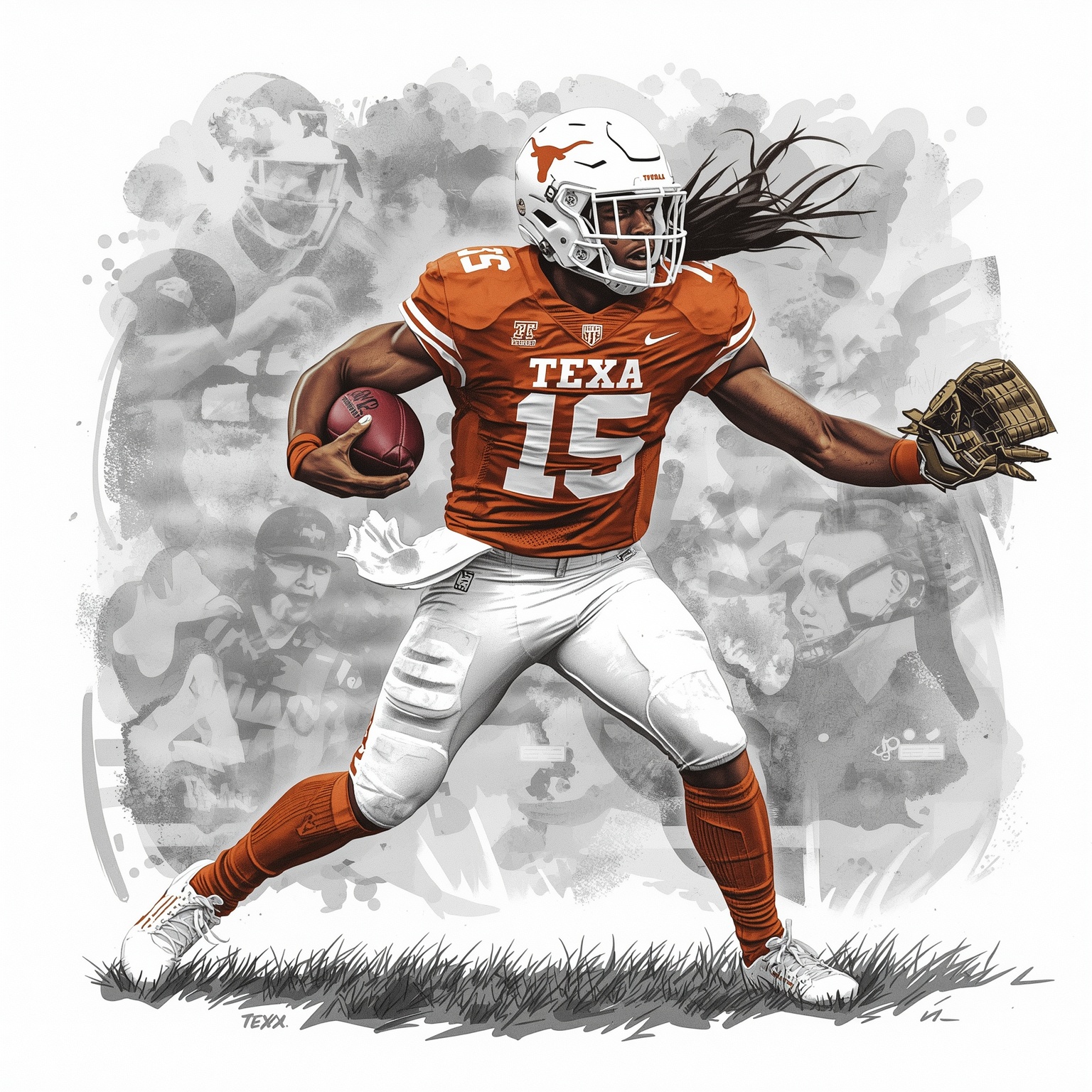 SEC Tight Ends Ranked & Texas Softball’s New Power Catcher - painting of Texas Longhorns football, softball venue